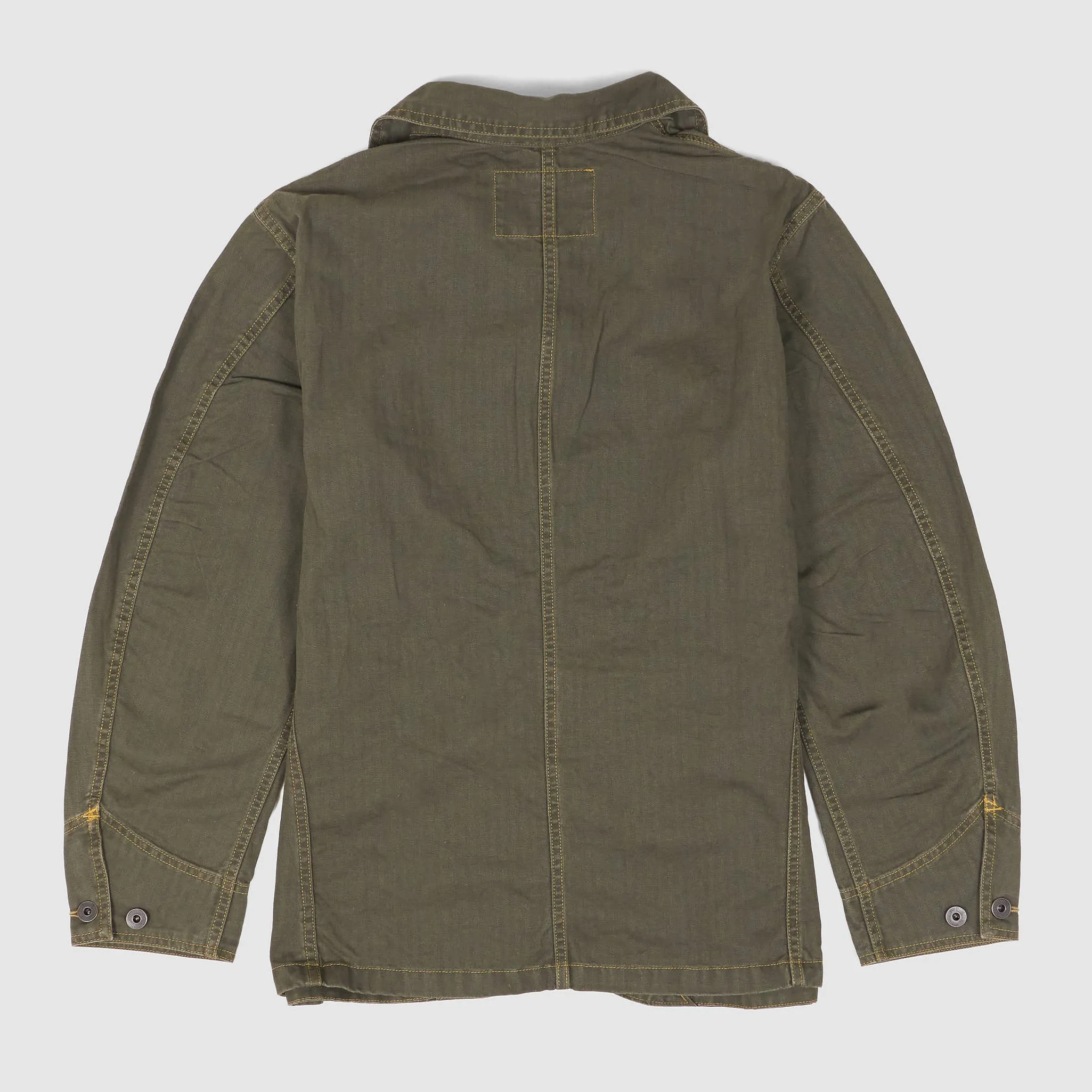 Double RL Linen-Cotton Herringbone Work Jacket sold by DeeCee style product image thumbnail 2