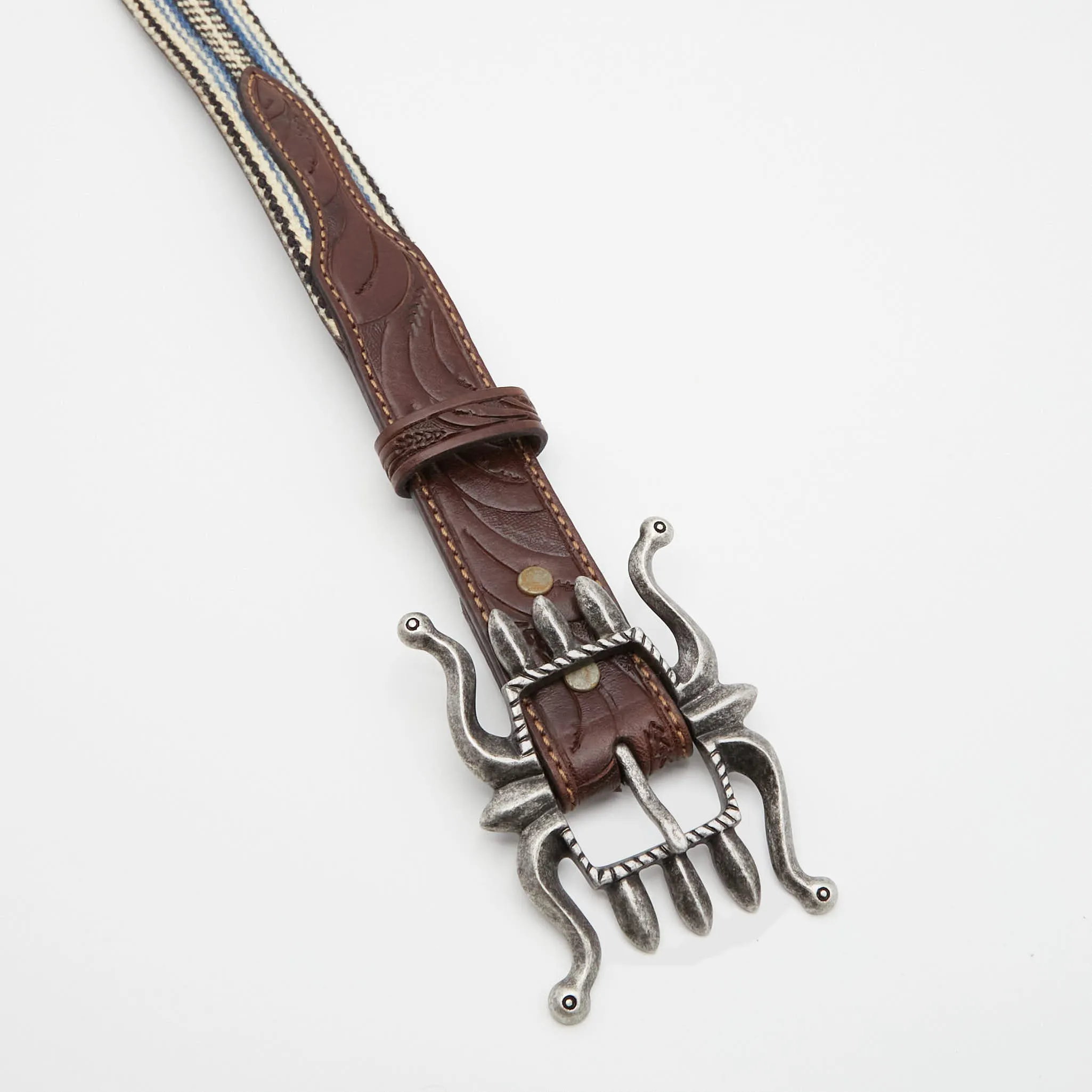 Double RL Western Leather Belt sold by DeeCee style product image thumbnail 3