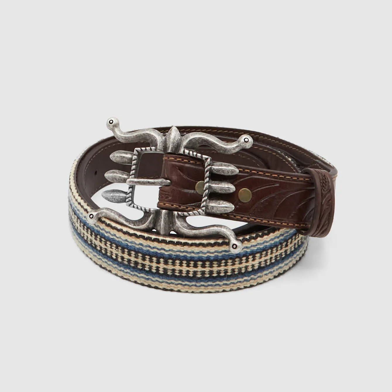 Double RL Western Leather Belt sold by DeeCee style