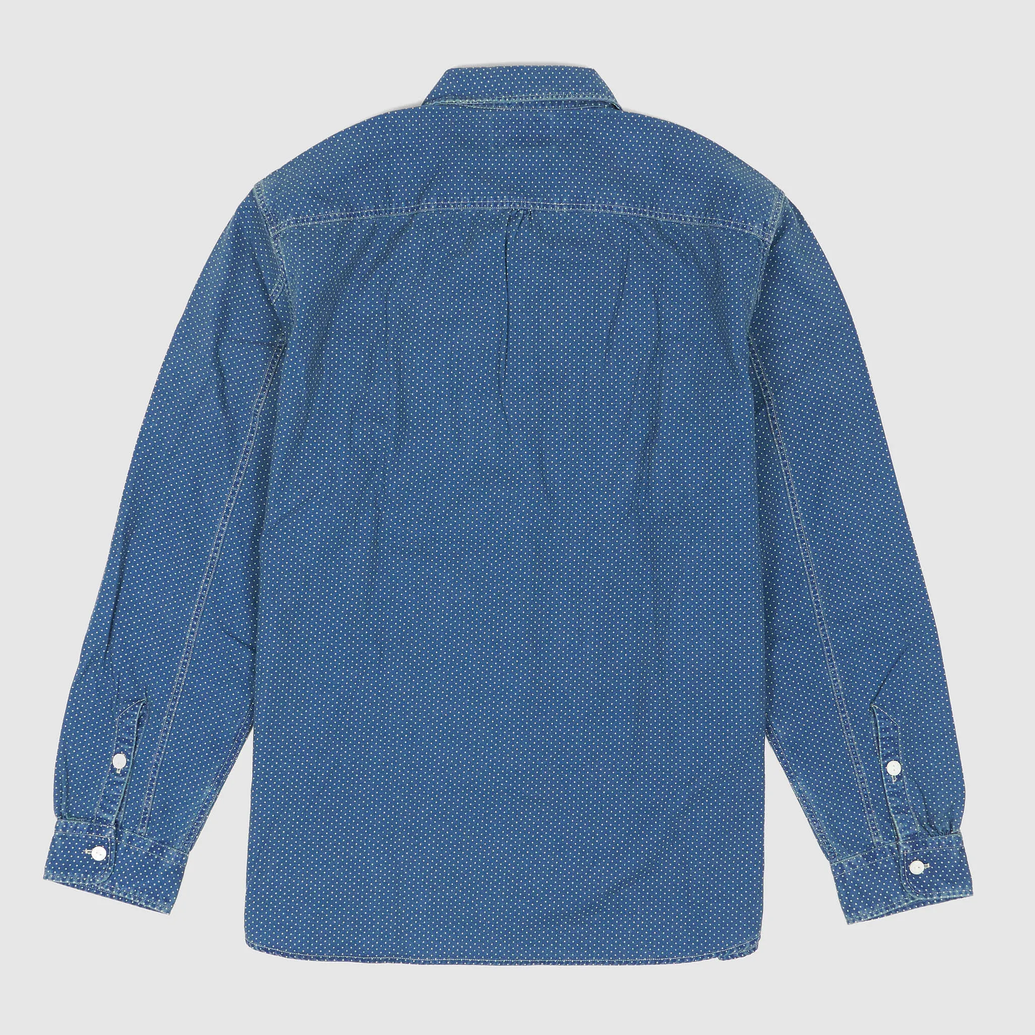 Double RL Indigo Woven Work Shirt sold by DeeCee style product image thumbnail 2