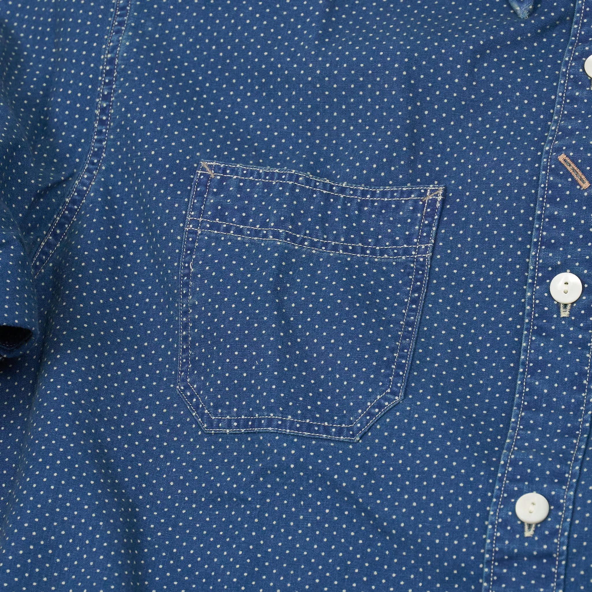 Double RL Indigo Woven Work Shirt sold by DeeCee style product image thumbnail 4