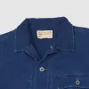 Double RL Herringbone Indigo Overshirt sold by DeeCee style