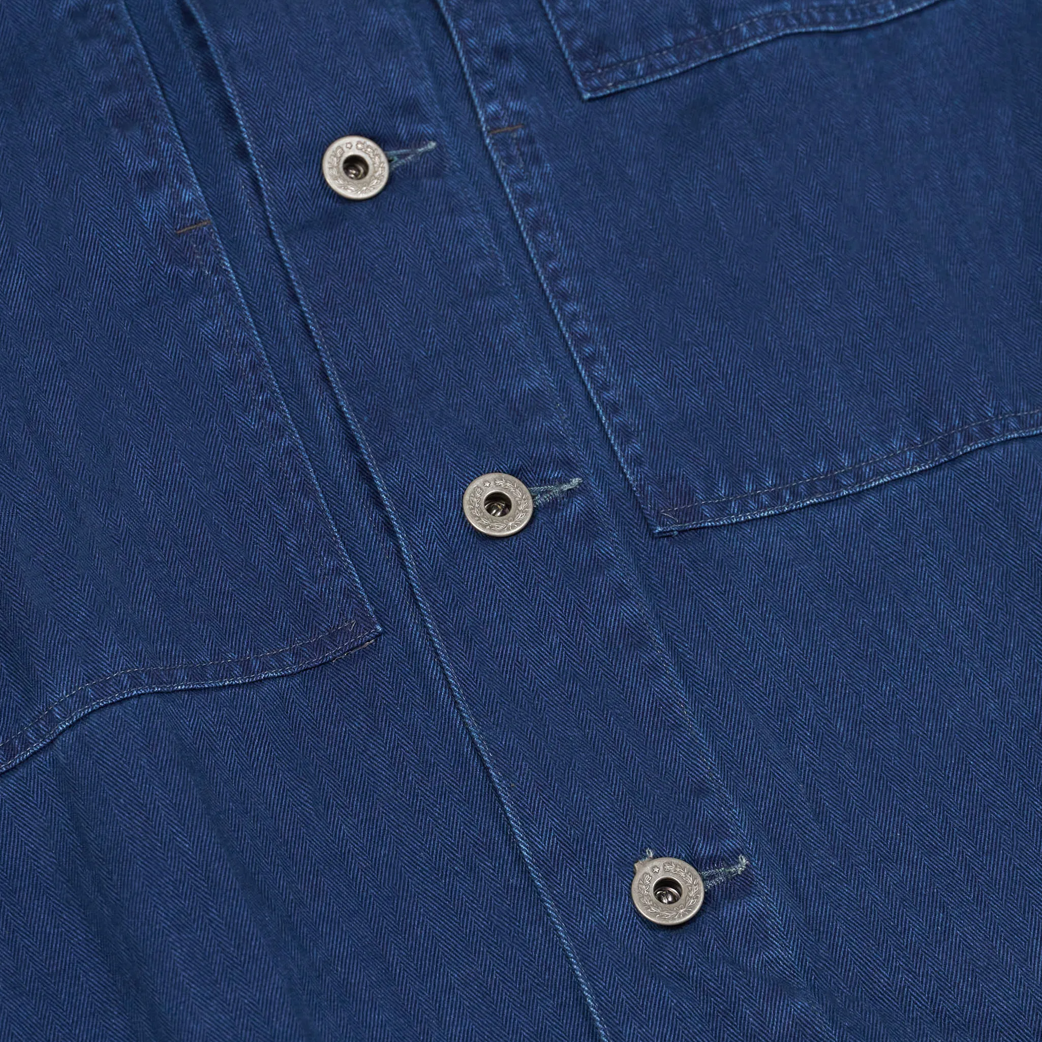 Double RL Herringbone Indigo Overshirt sold by DeeCee style product image thumbnail 4