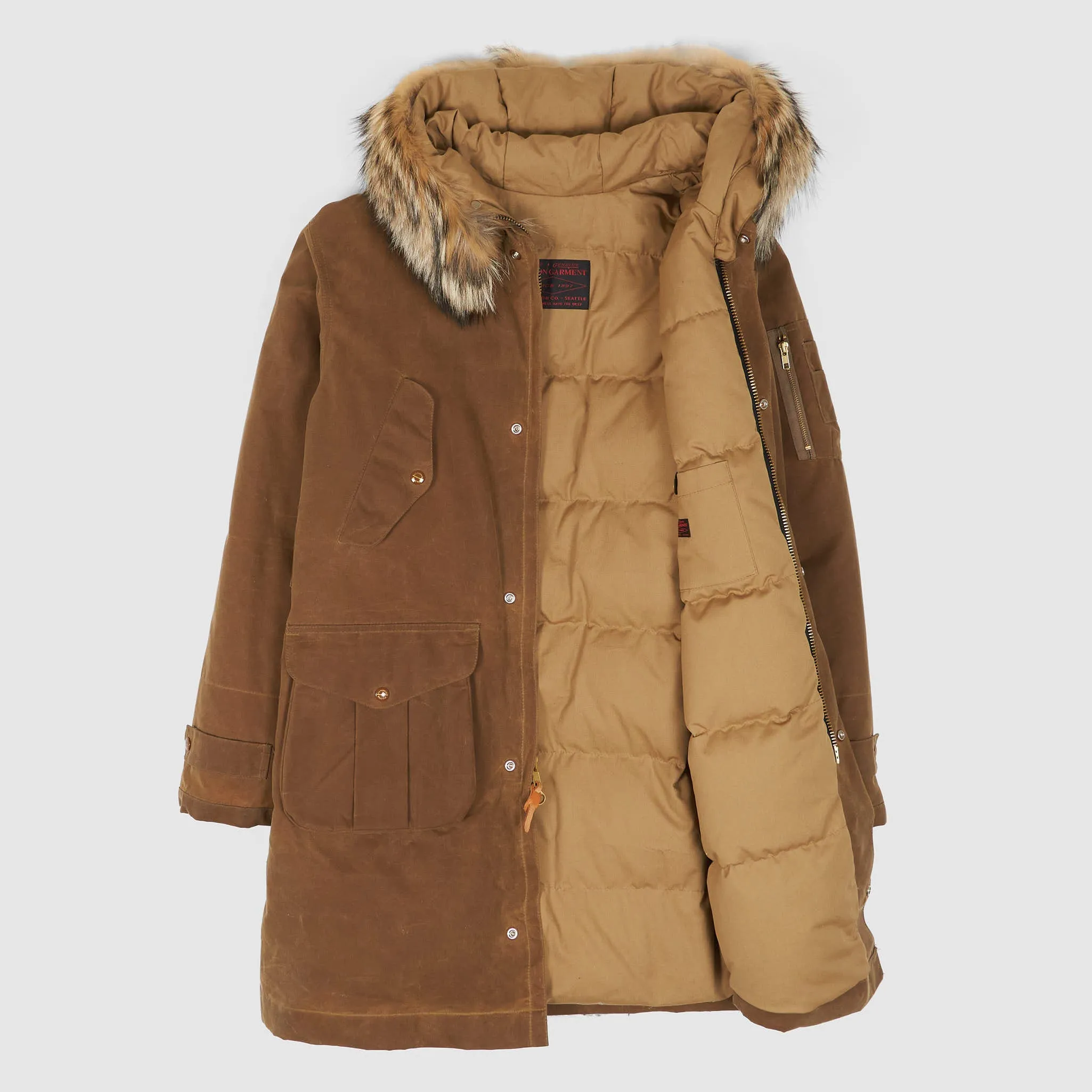 Filson Black Label Waxed Down Lined Mountain Parka sold by DeeCee style product image thumbnail 2