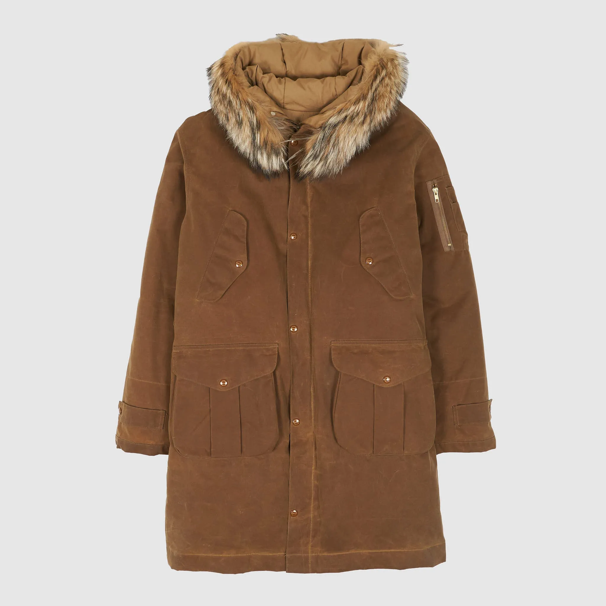Filson Black Label Waxed Down Lined Mountain Parka sold by DeeCee style