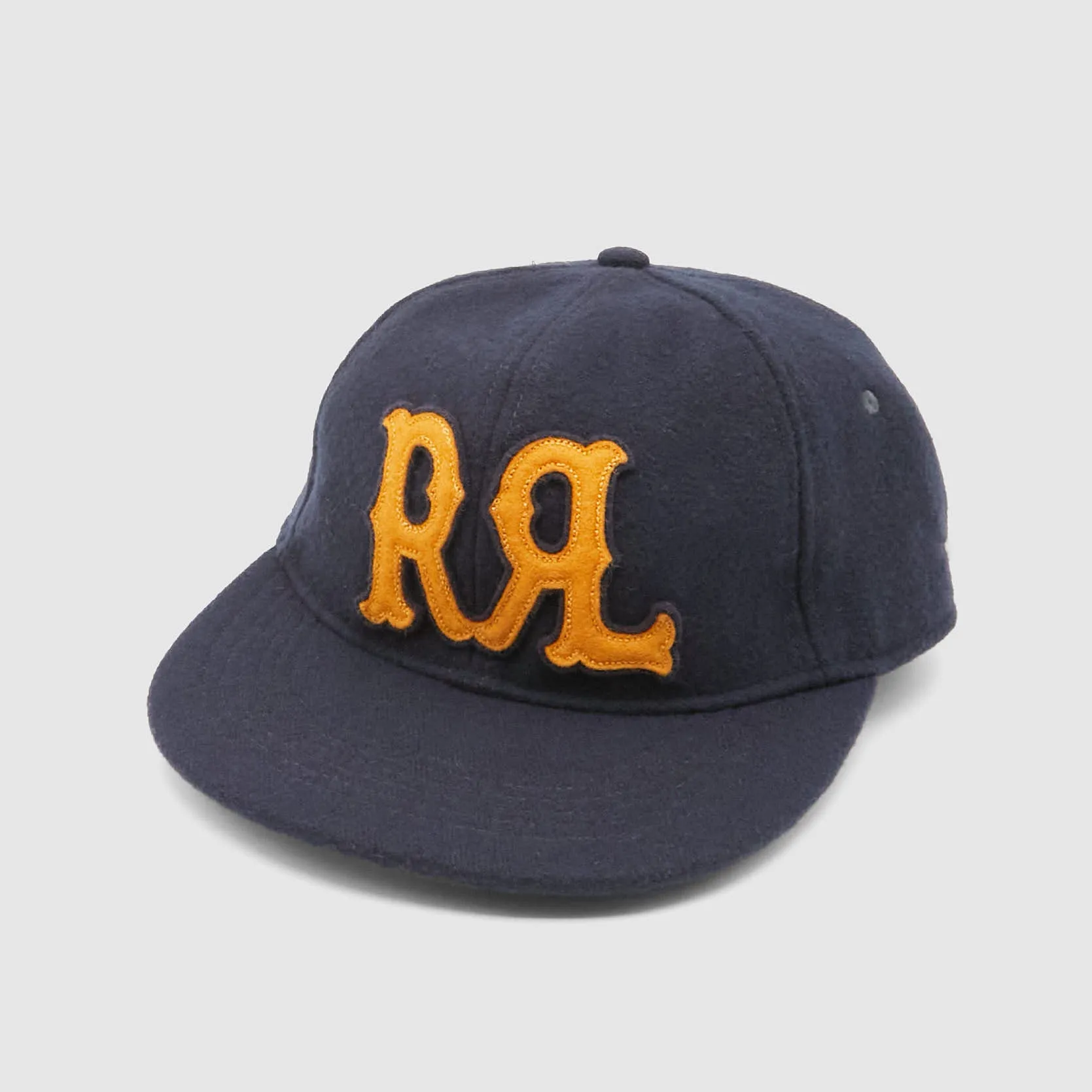Double RL Hunter Logo Gold Wool Ball Cap sold by DeeCee style