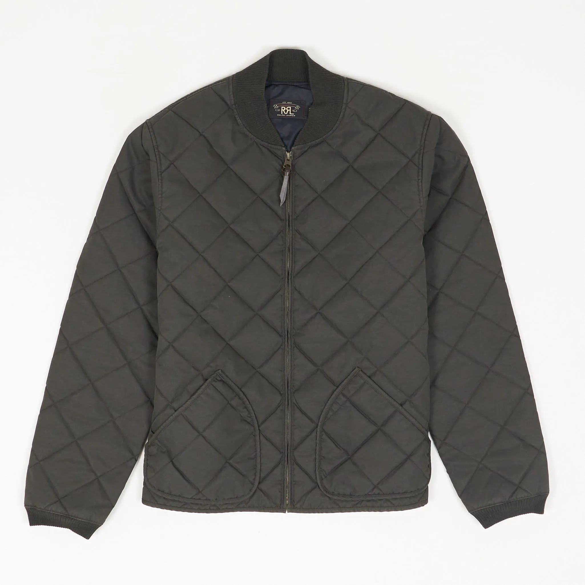 Double RL Quilted Bomber Jacket sold by DeeCee style