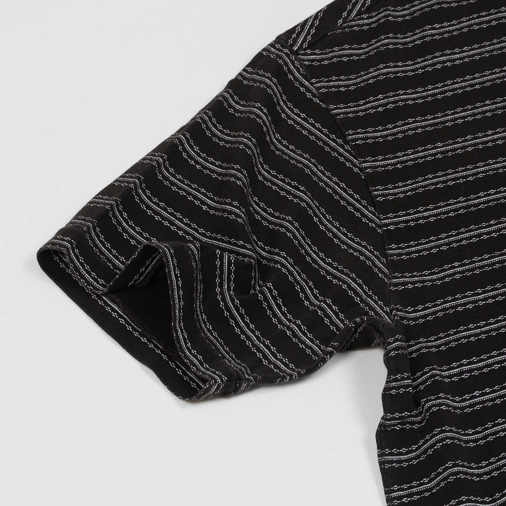 Double RL Indigo Striped Jersey Crew Neck T-Shirt sold by DeeCee style product image thumbnail 4