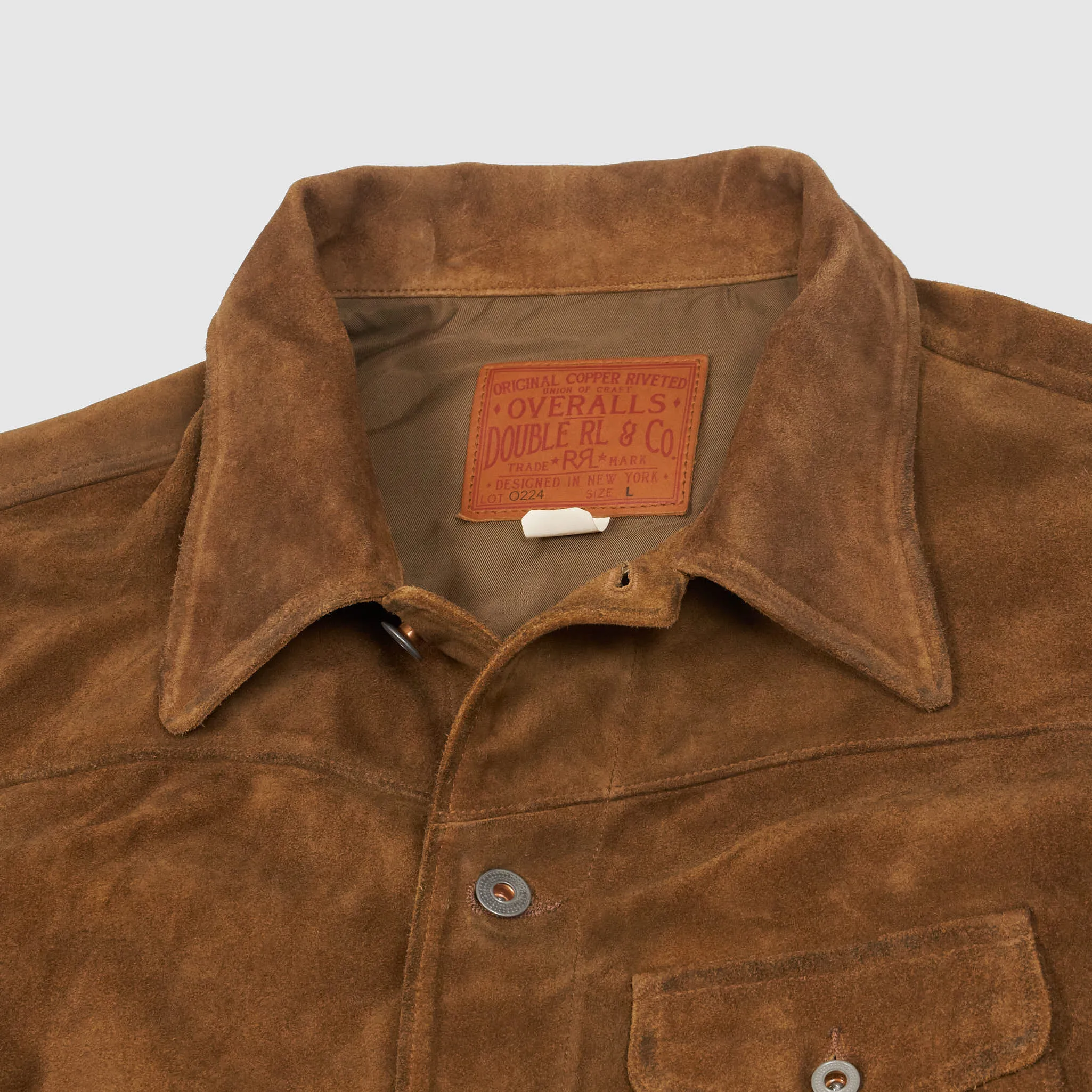 Double RL Suede Roughout Western Leather Jacket sold by DeeCee style product image thumbnail 4