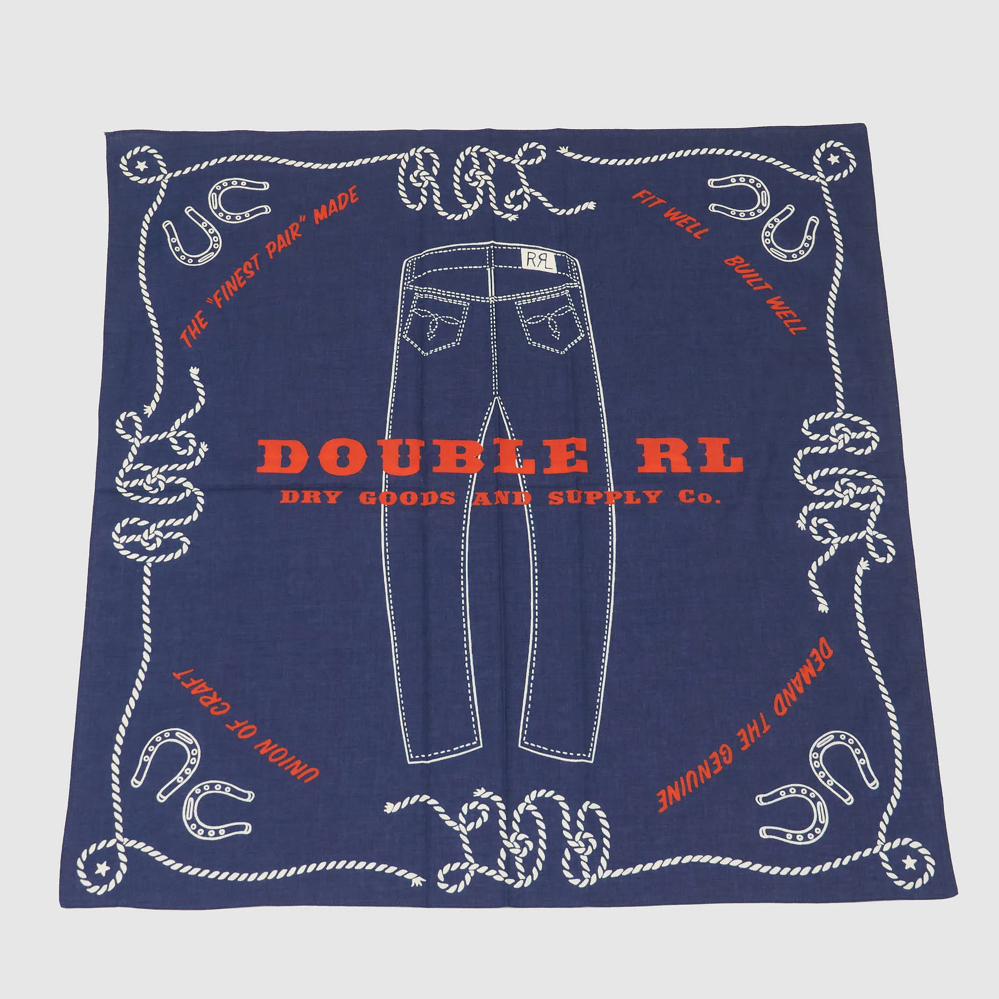 Double RL Fit Well Built Wel Western Cotton Bandana sold by DeeCee style
