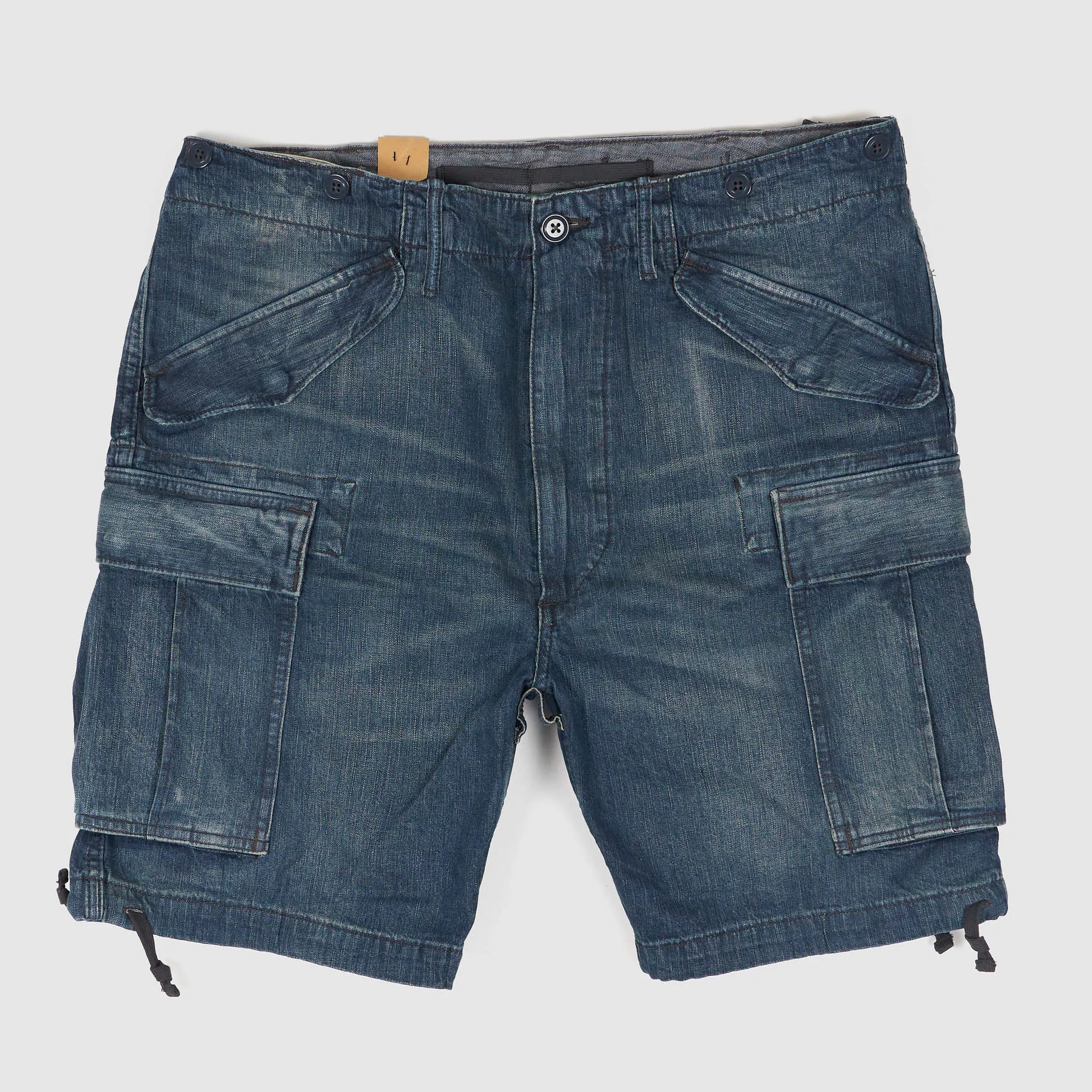 Double RL Regiment Denim Cargo Short sold by DeeCee style