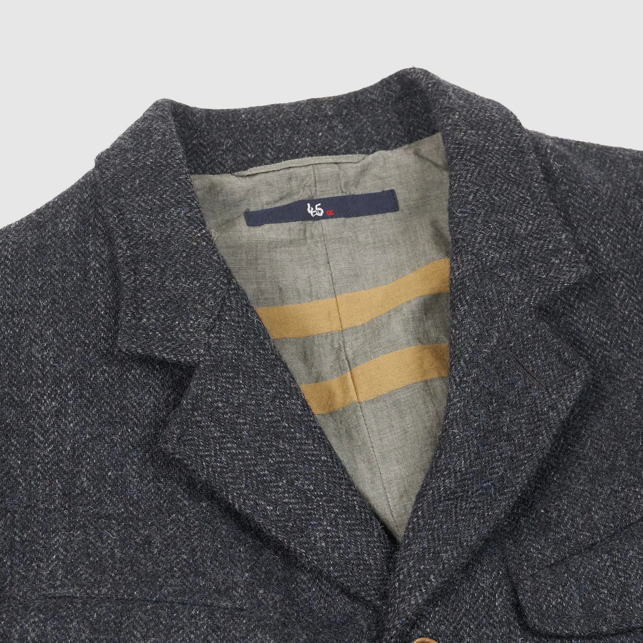 45r Herringbone Shetland Wool Blazer Jacket sold by DeeCee style product image thumbnail 4
