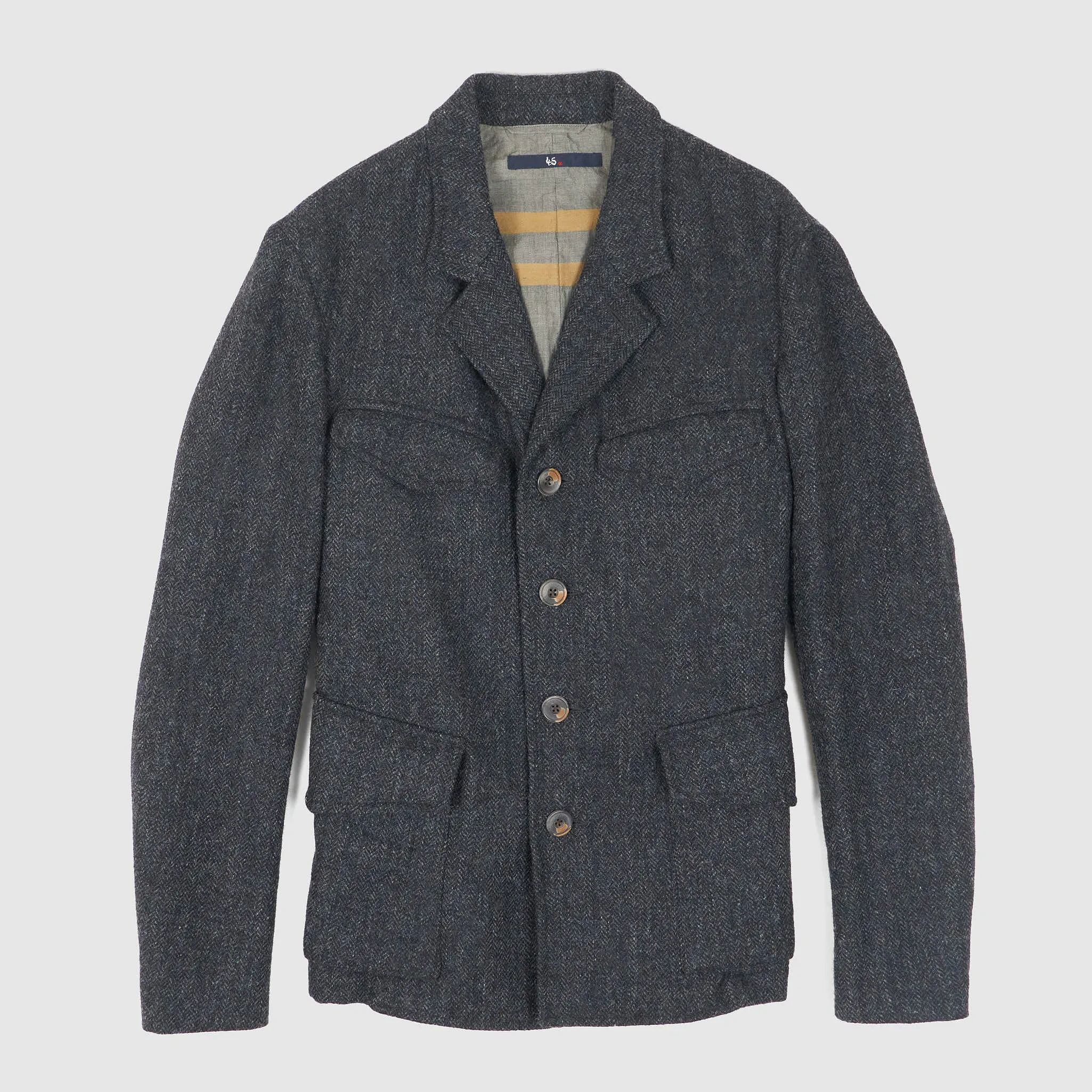 45r Herringbone Shetland Wool Blazer Jacket sold by DeeCee style