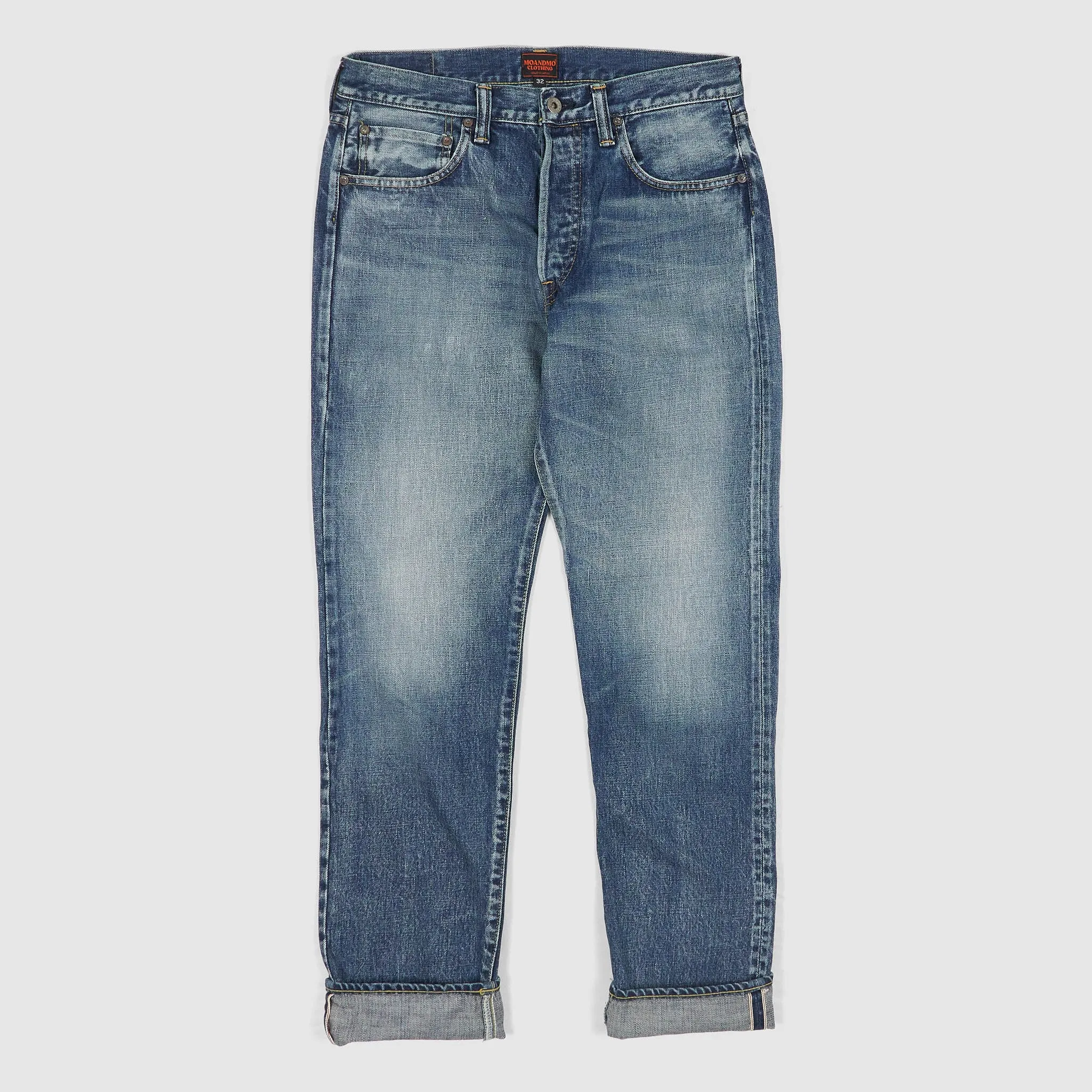 Moandmo® Washed 13,5oz. Selvage Jeans sold by DeeCee style