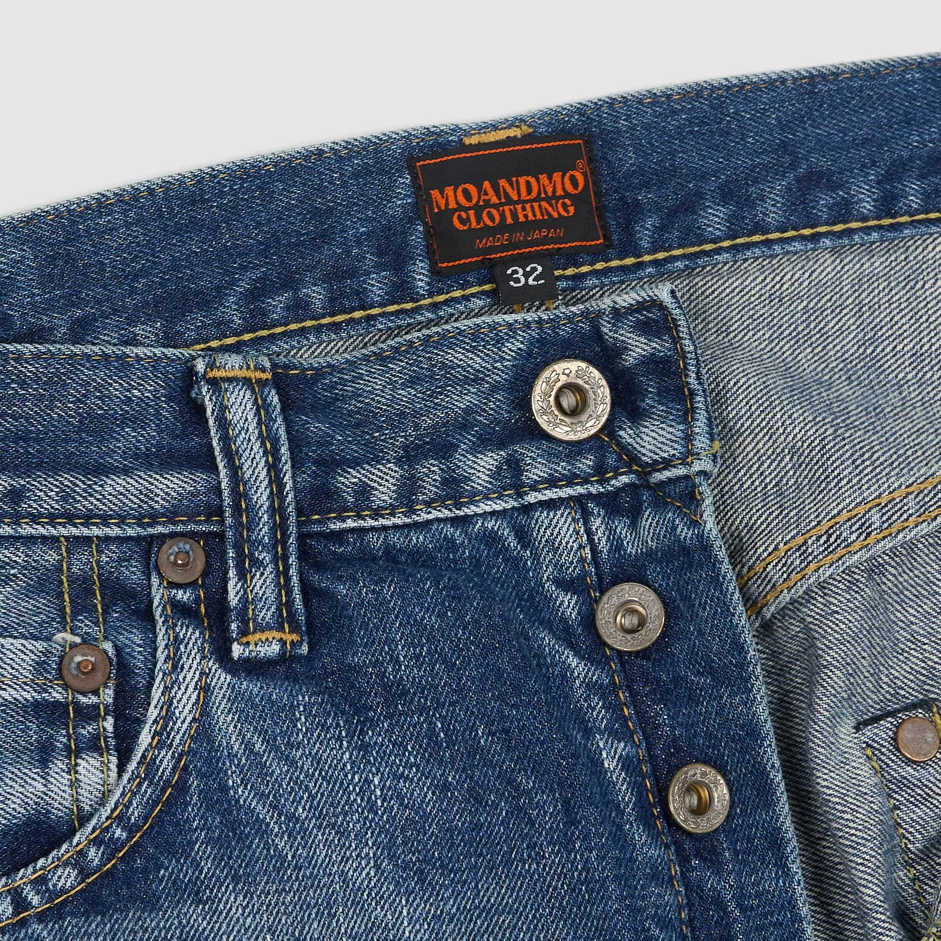 Moandmo® Washed 13,5oz. Selvage Jeans sold by DeeCee style product image thumbnail 5