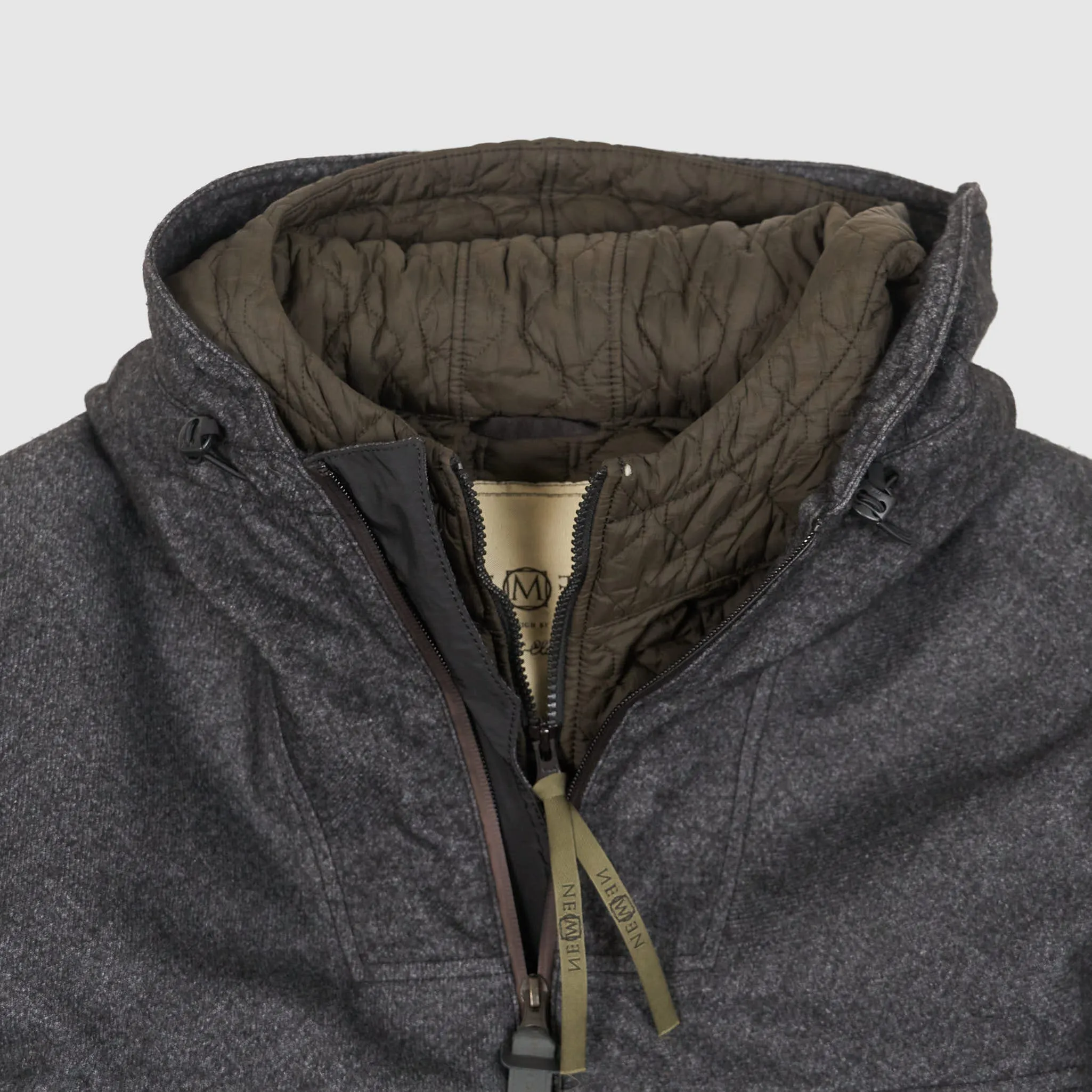 NemeN Short Wool Blend Hooded Short Parka with Removable Liner sold by DeeCee style product image thumbnail 4