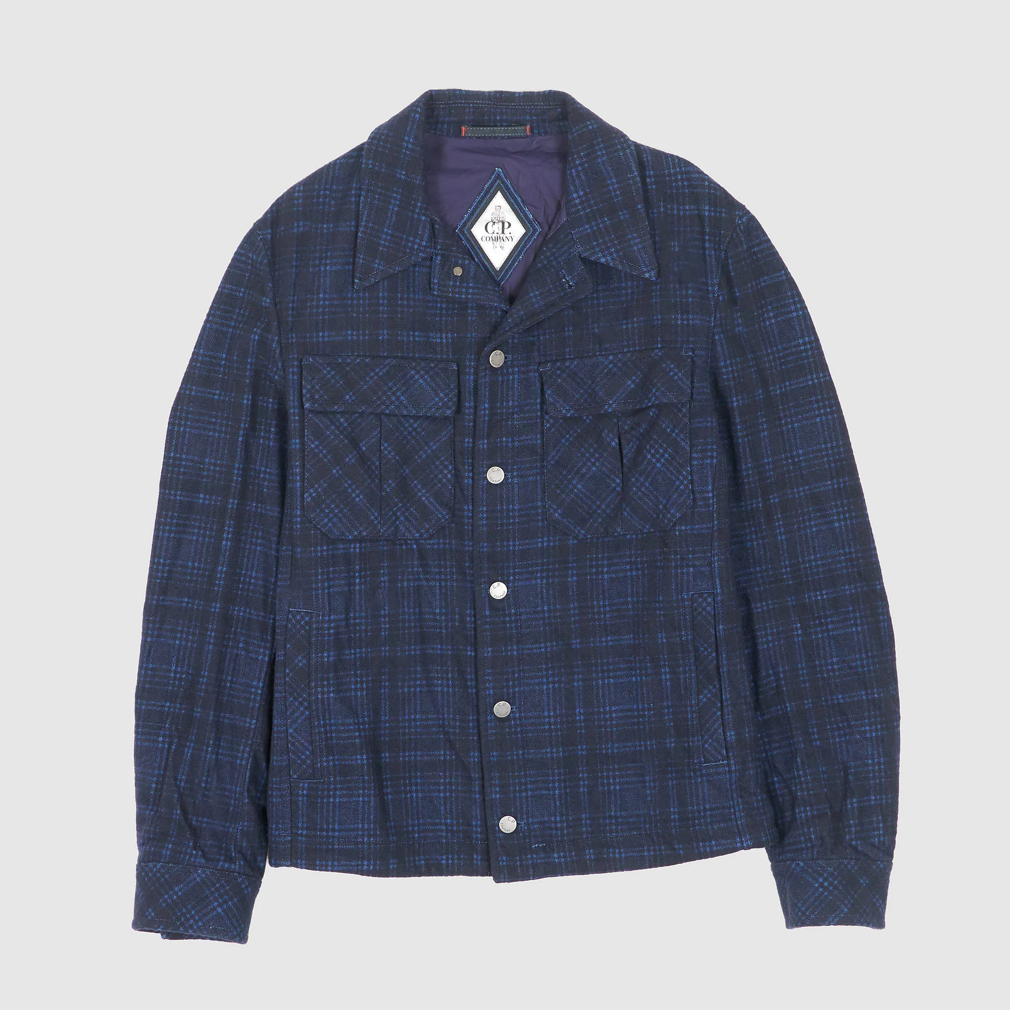 C.P. Company Plaid Overshirt Jac Jacket sold by DeeCee style