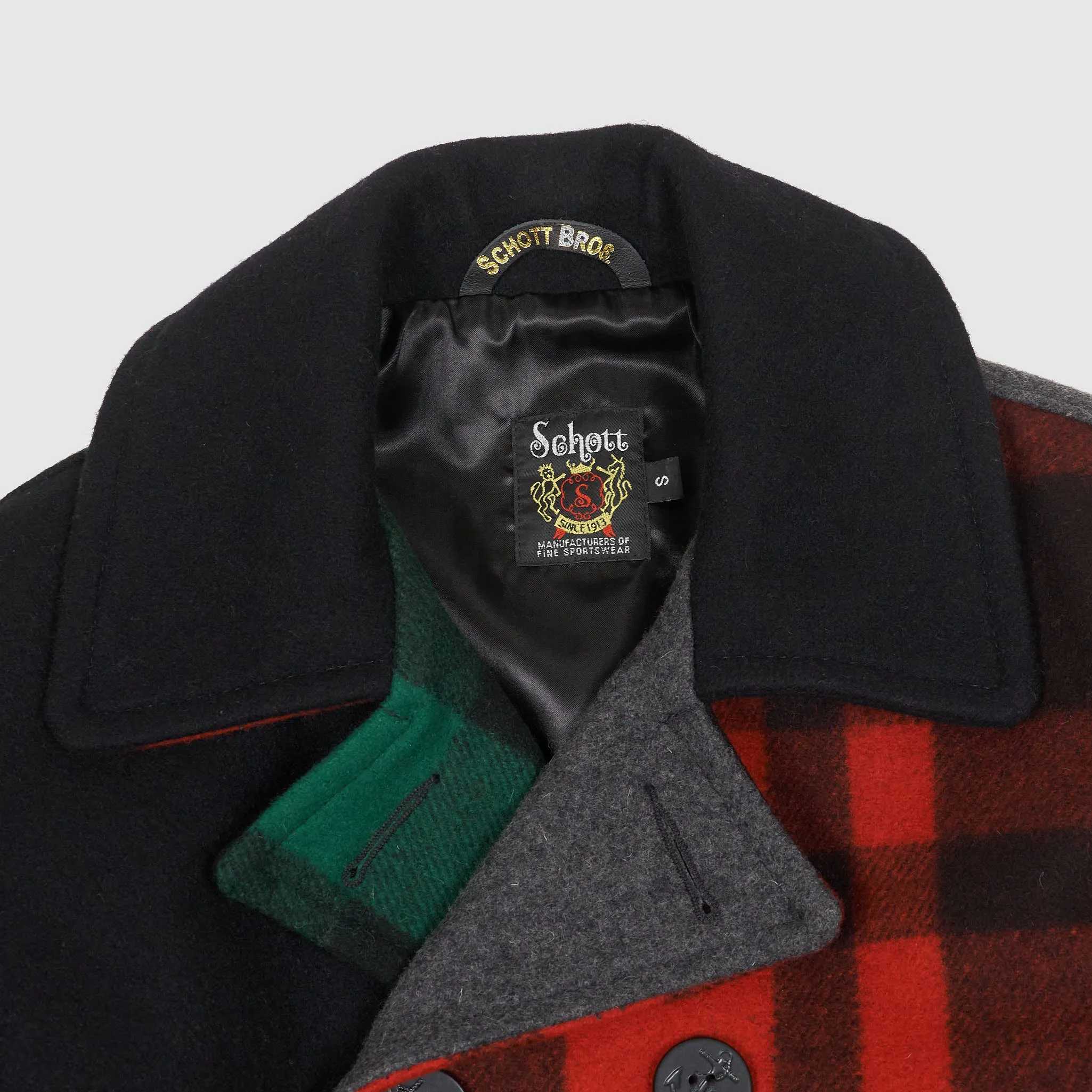 Schott Patchwork Multicolor P-Coat sold by DeeCee style product image thumbnail 4