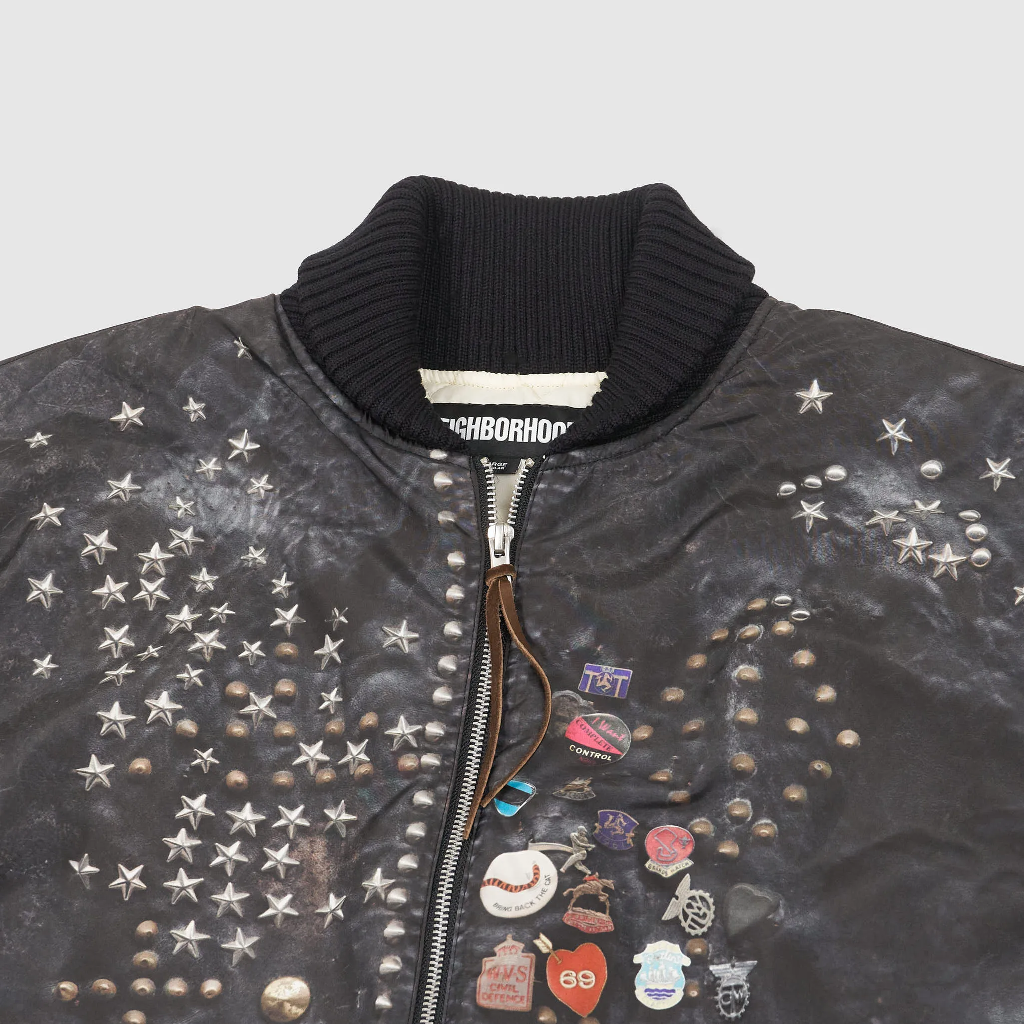 Neighborhood Printed Studs Riders Jacket sold by DeeCee style product image thumbnail 4