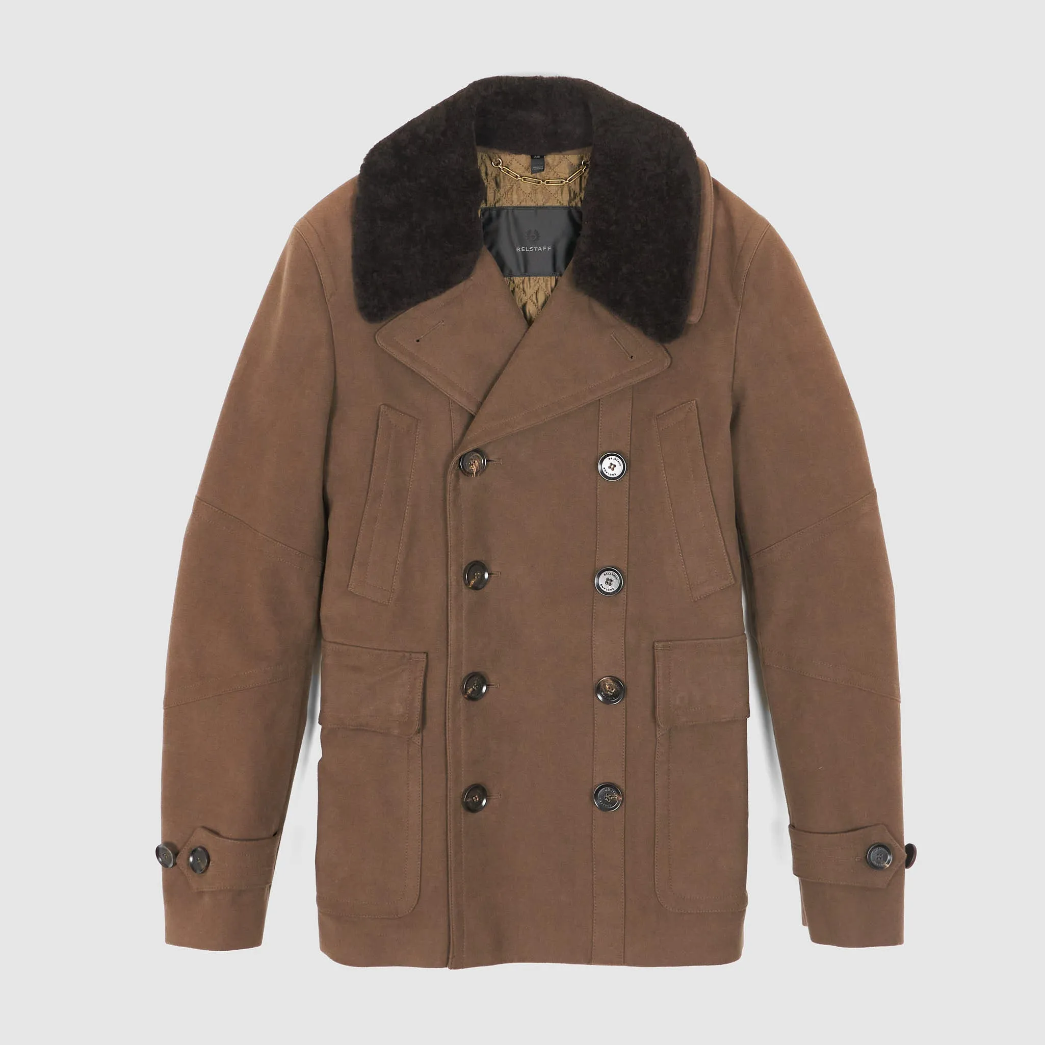 Belstaff Double-Breasted Moleskin Jacket sold by DeeCee style