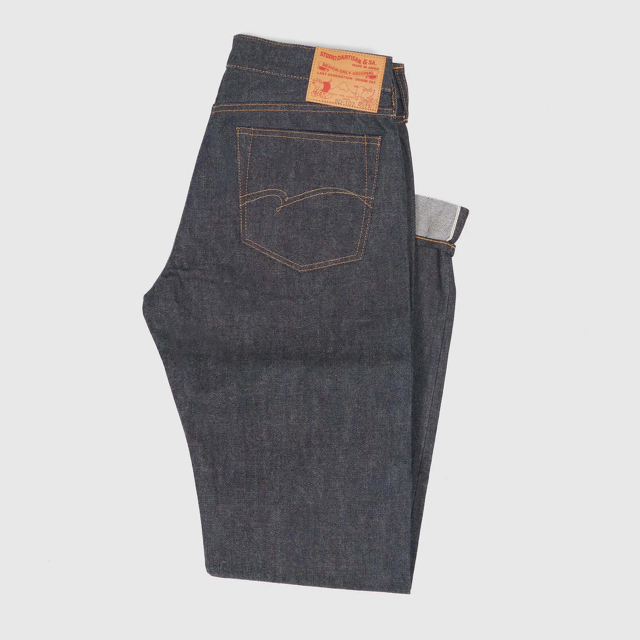 Studio D'Artisan Tight Straight Fitted Selvage 5 Pocket Jeans sold by DeeCee style product image thumbnail 3
