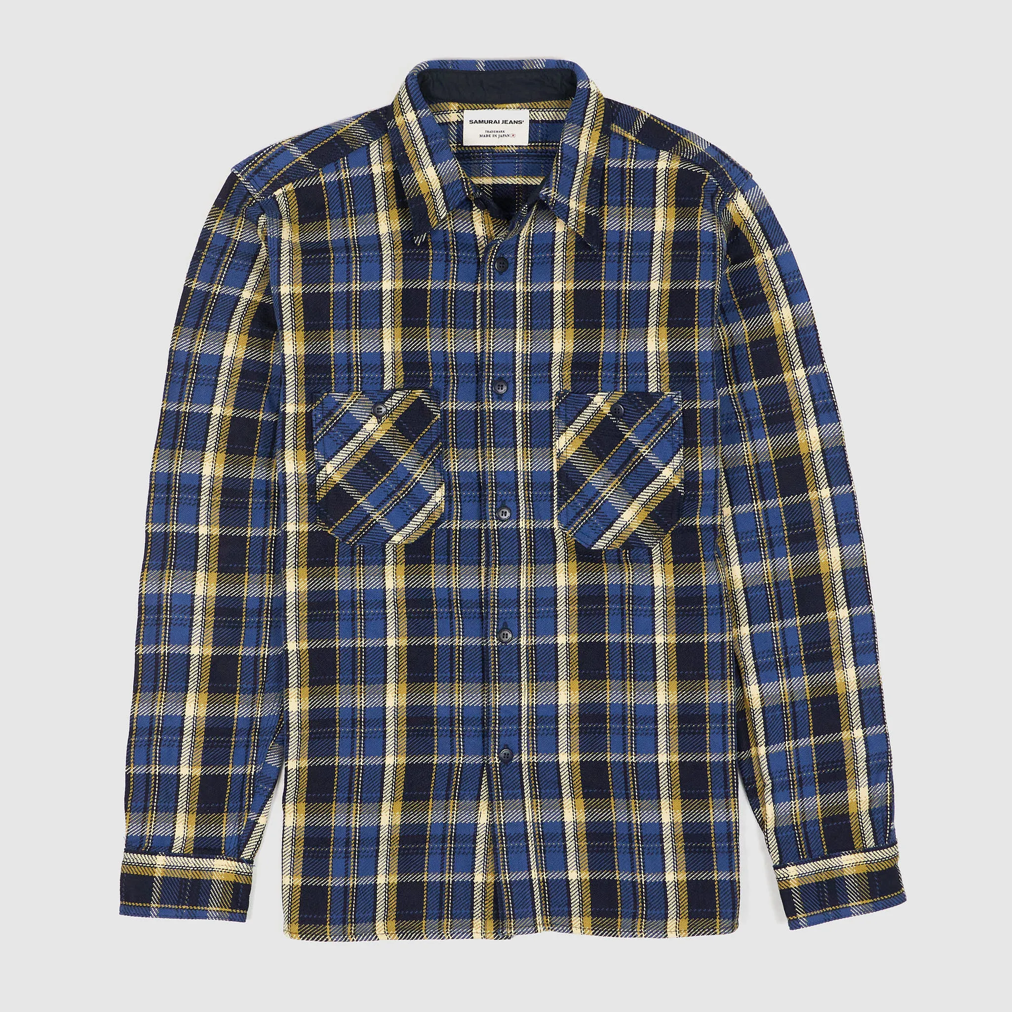 Samurai Plaid Heavyweight Flannel Work Shirt sold by DeeCee style