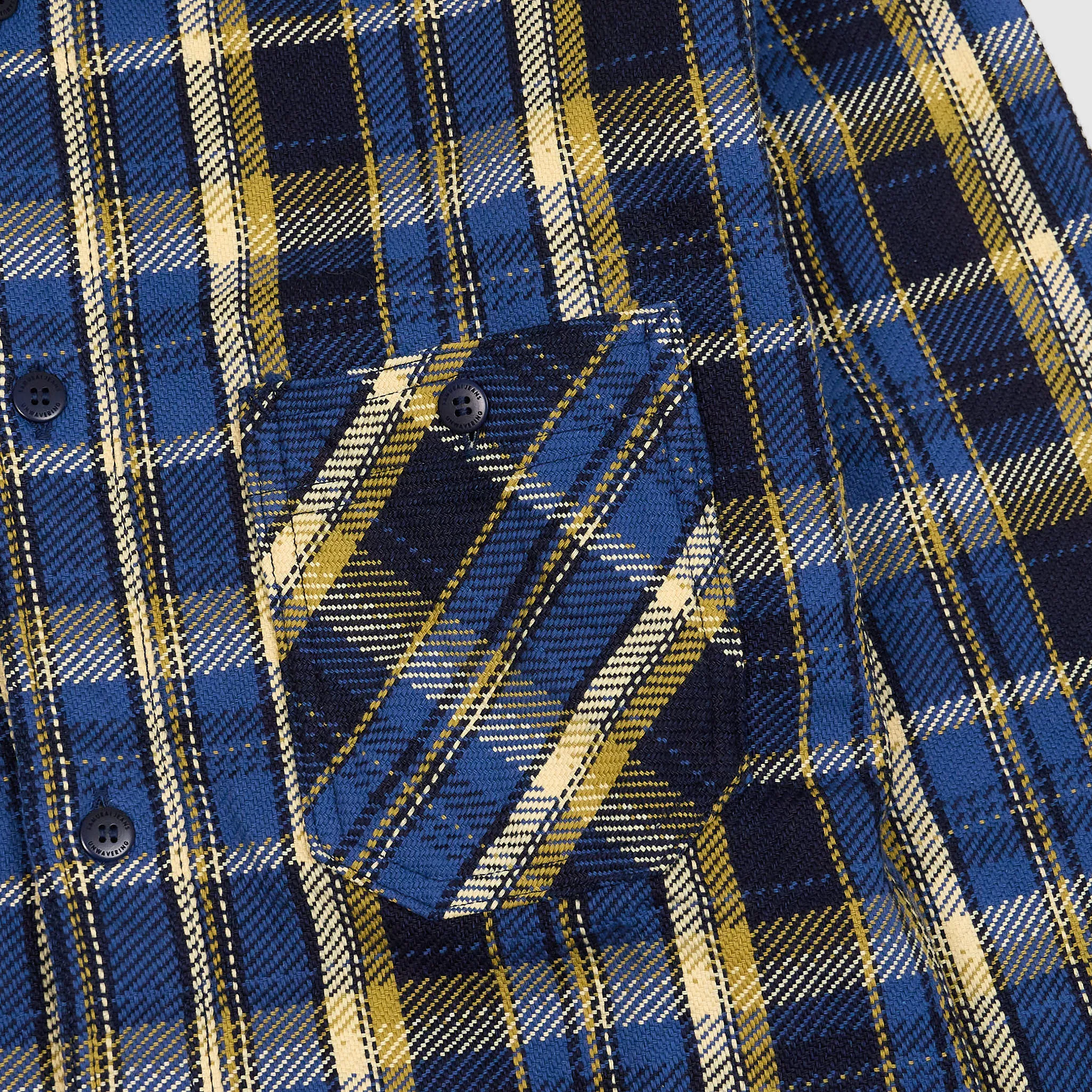 Samurai Plaid Heavyweight Flannel Work Shirt sold by DeeCee style product image thumbnail 3