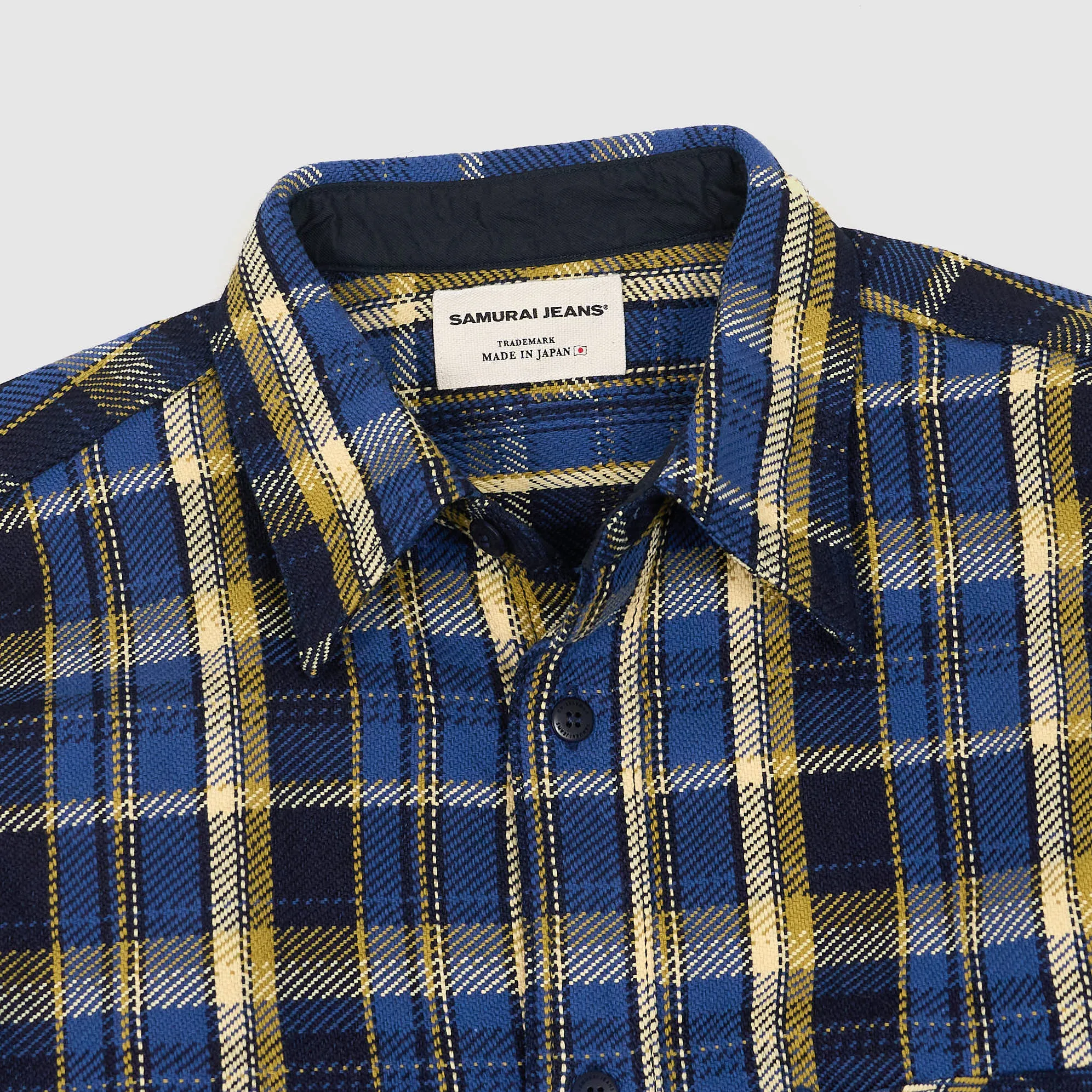 Samurai Plaid Heavyweight Flannel Work Shirt sold by DeeCee style product image thumbnail 2