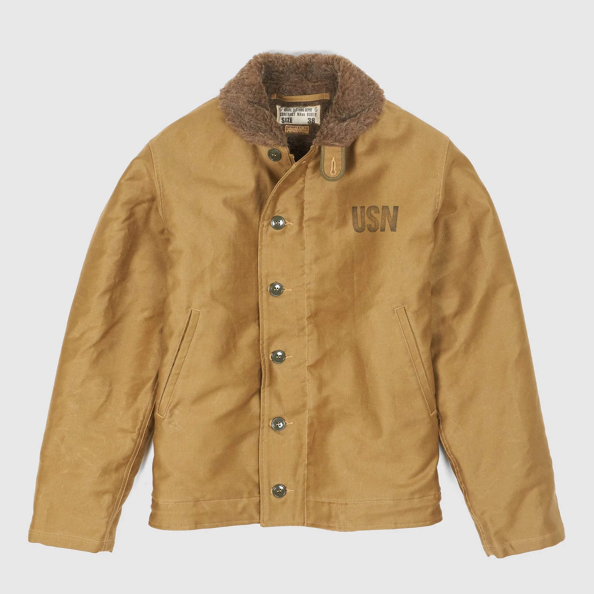 Buzz Rickson's N-1 Jungle Cloth Deck Jacket Demotex sold by DeeCee style