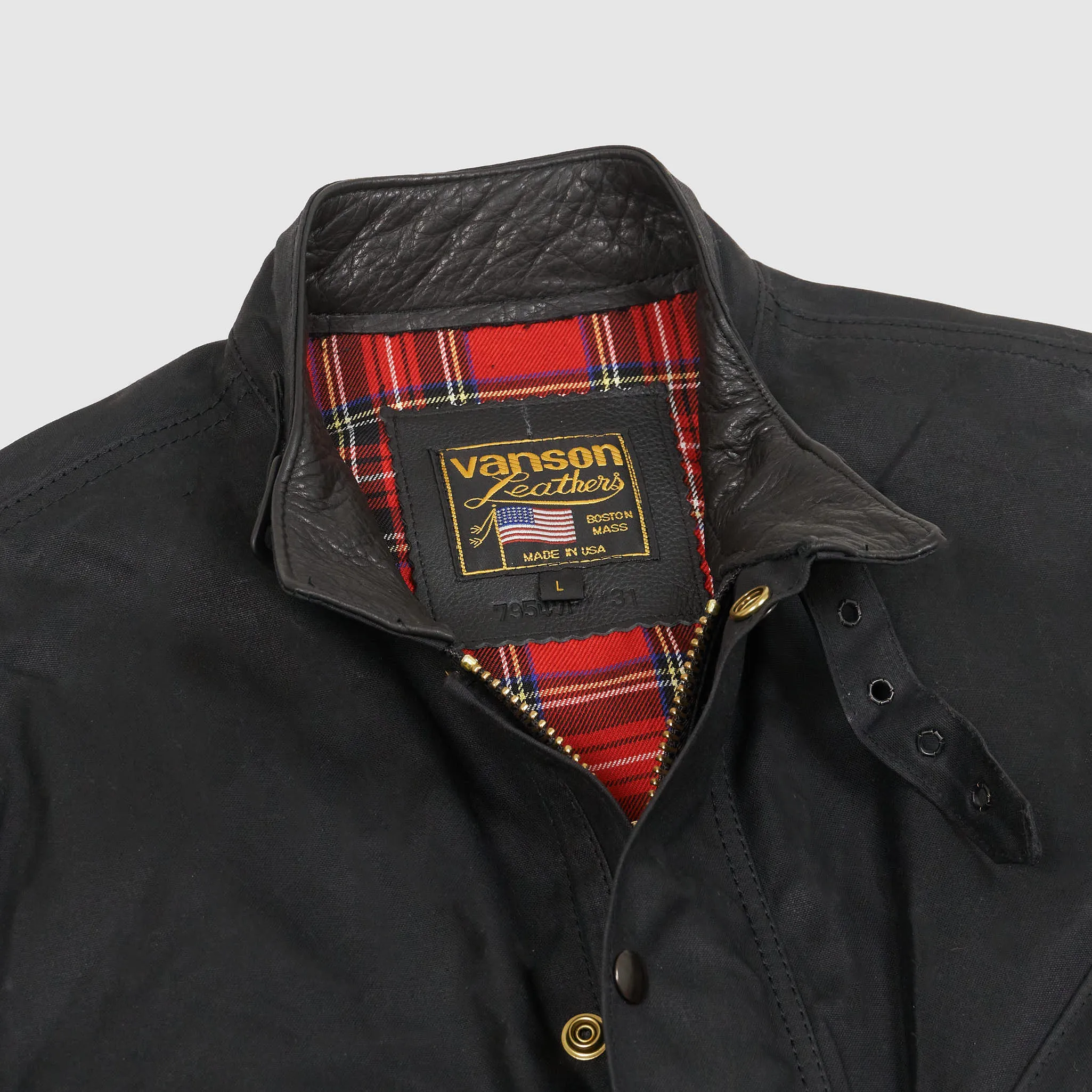 Vanson Waxed Canvas Motorcycle Jacket sold by DeeCee style product image thumbnail 4