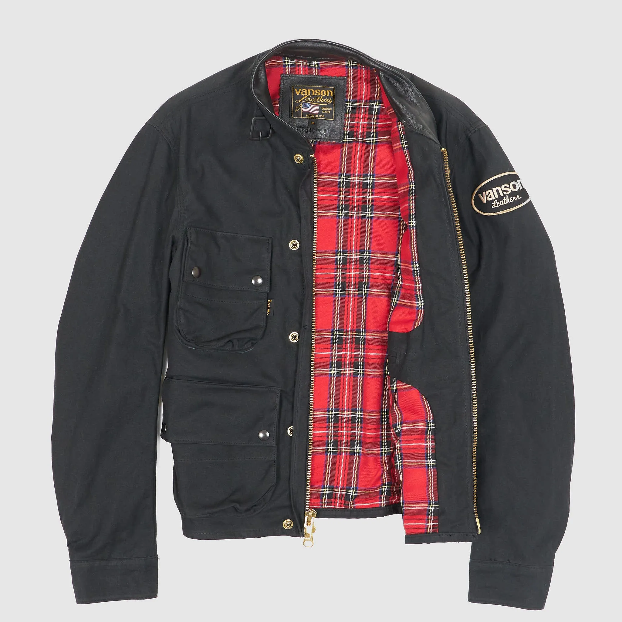Vanson Waxed 14oz. Short Canvas Jacket sold by DeeCee style product image thumbnail 2