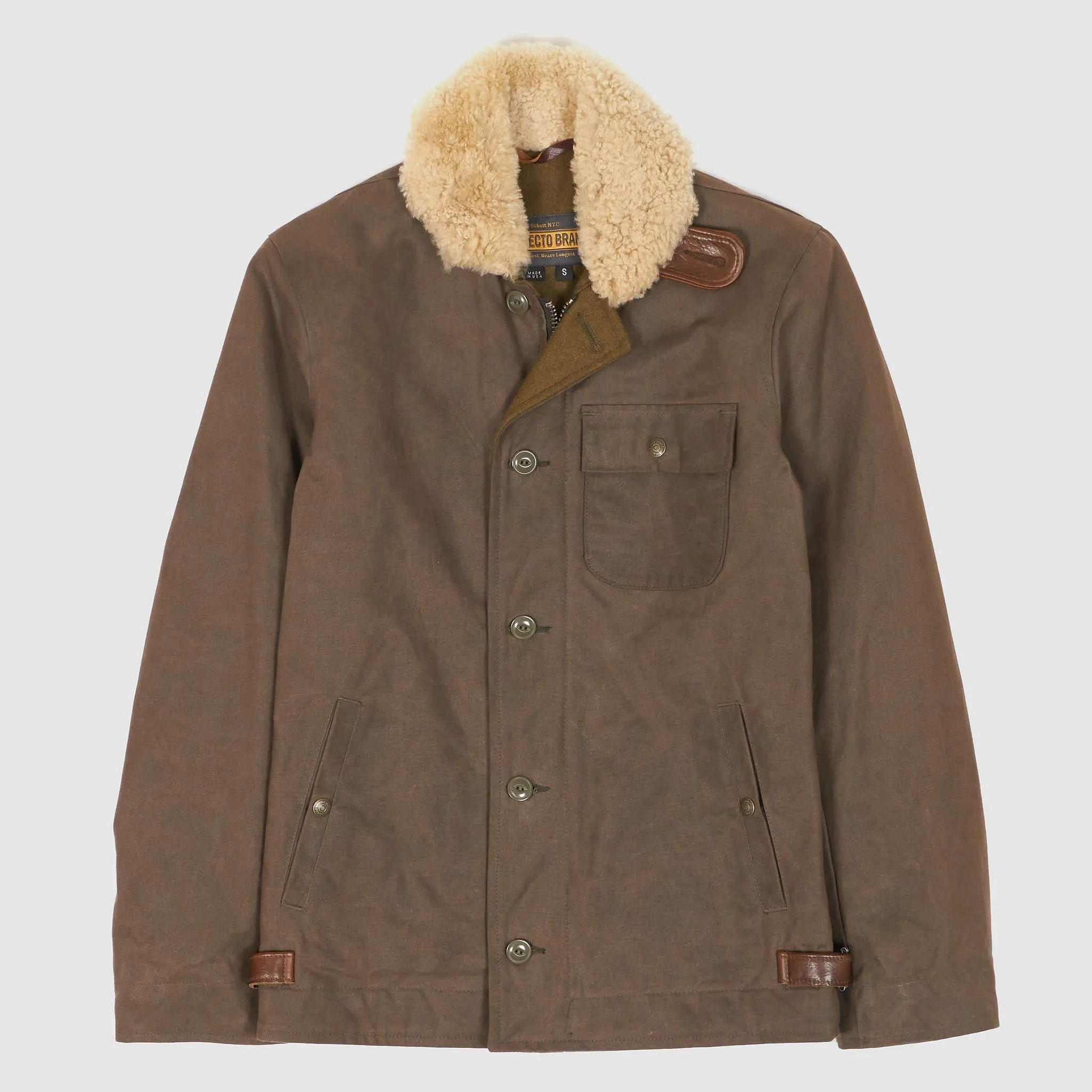 Schott N.Y.C. Waxed Cotton Deck Jacket sold by DeeCee style