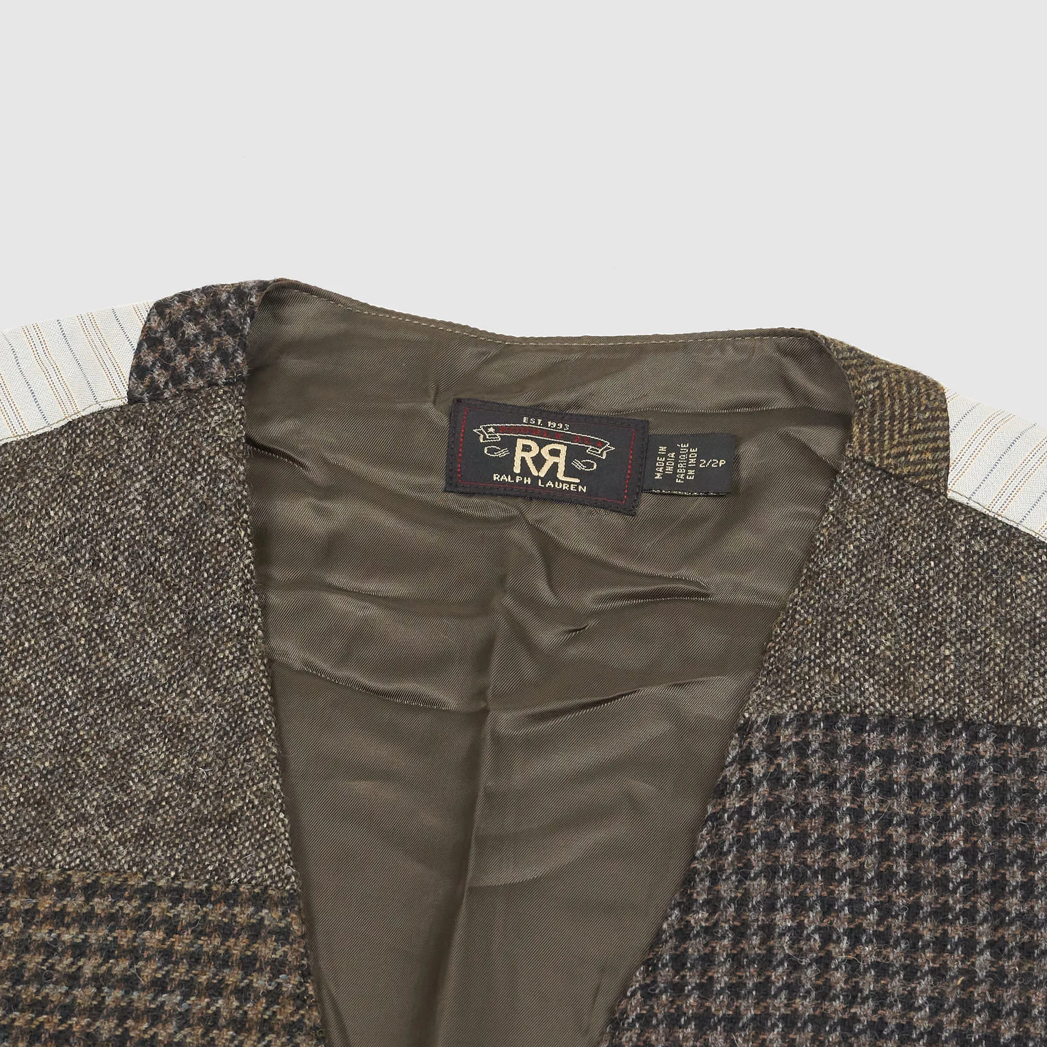 Double RL Ladies Lined Tweed Vest sold by DeeCee style product image thumbnail 4