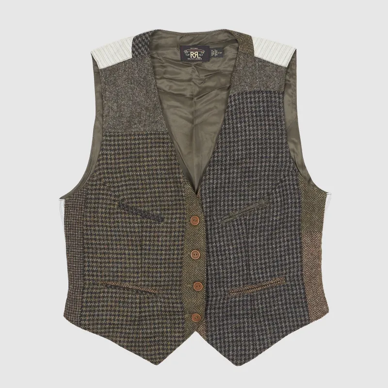 Double RL Ladies Lined Tweed Vest sold by DeeCee style