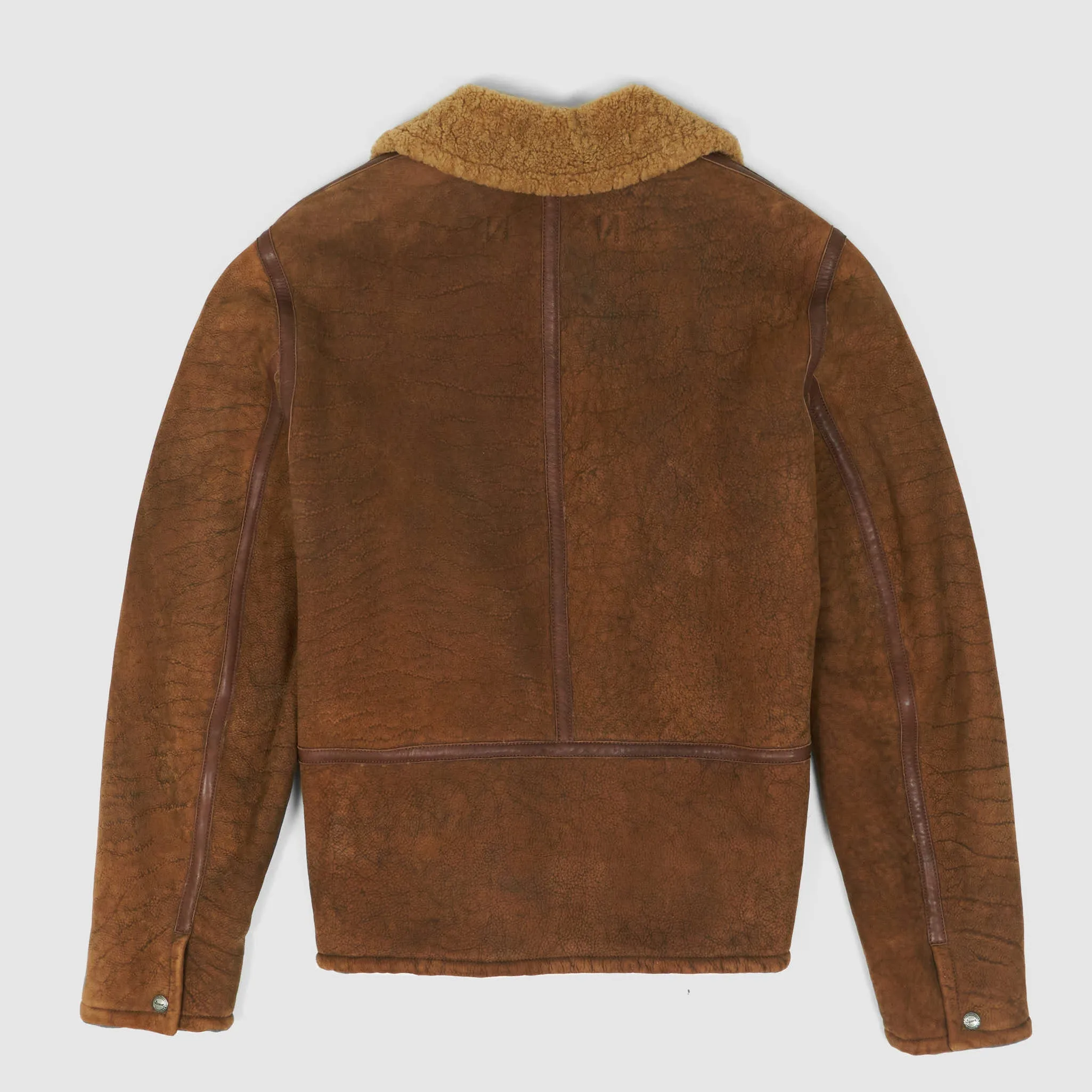 Stewart Shearling Vintage B-6 Bomber Leather Jacket sold by DeeCee style product image thumbnail 3