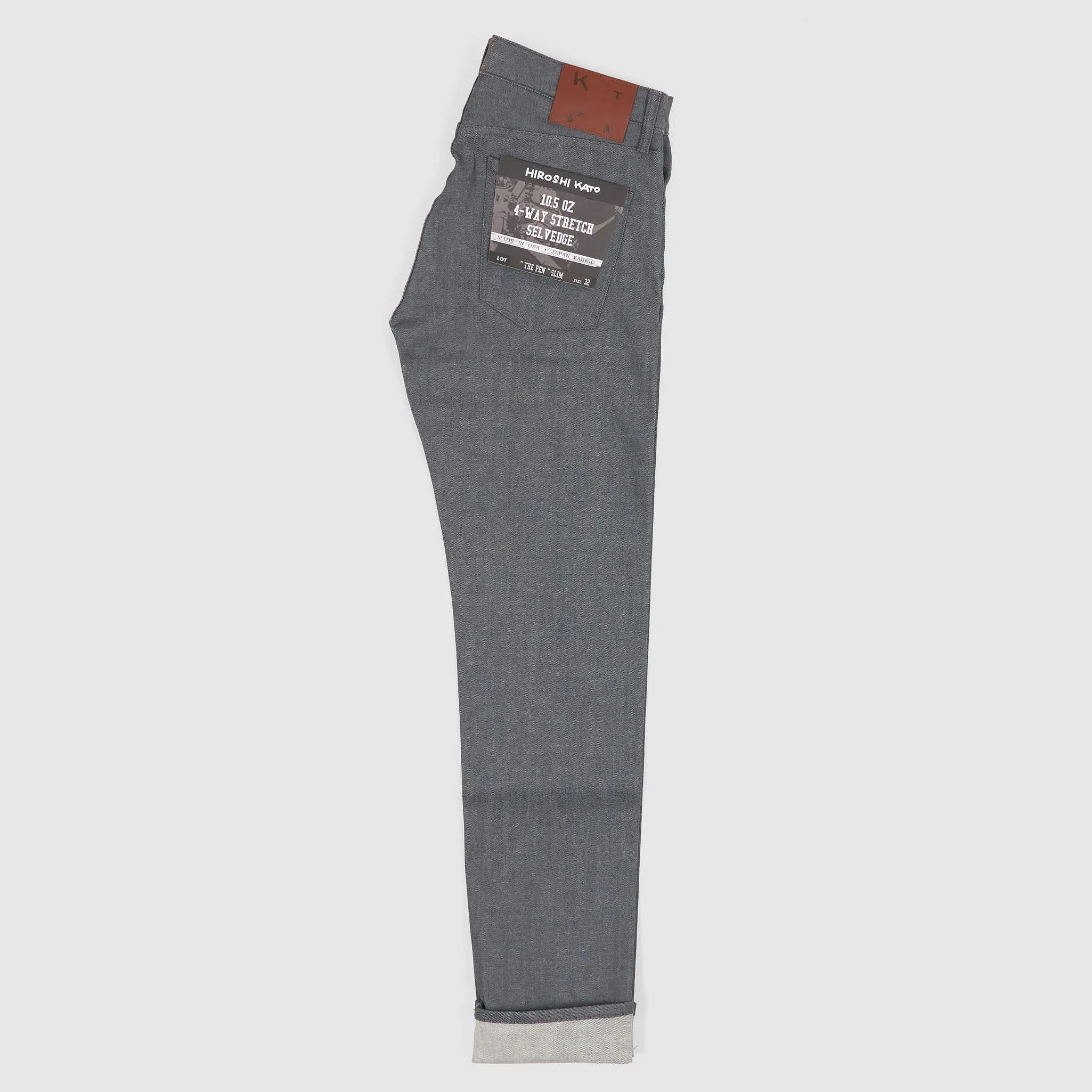 Hiroshi Kato The Pen Zip Fly Selvage Black Denim Classic Fit sold by DeeCee style product image thumbnail 4