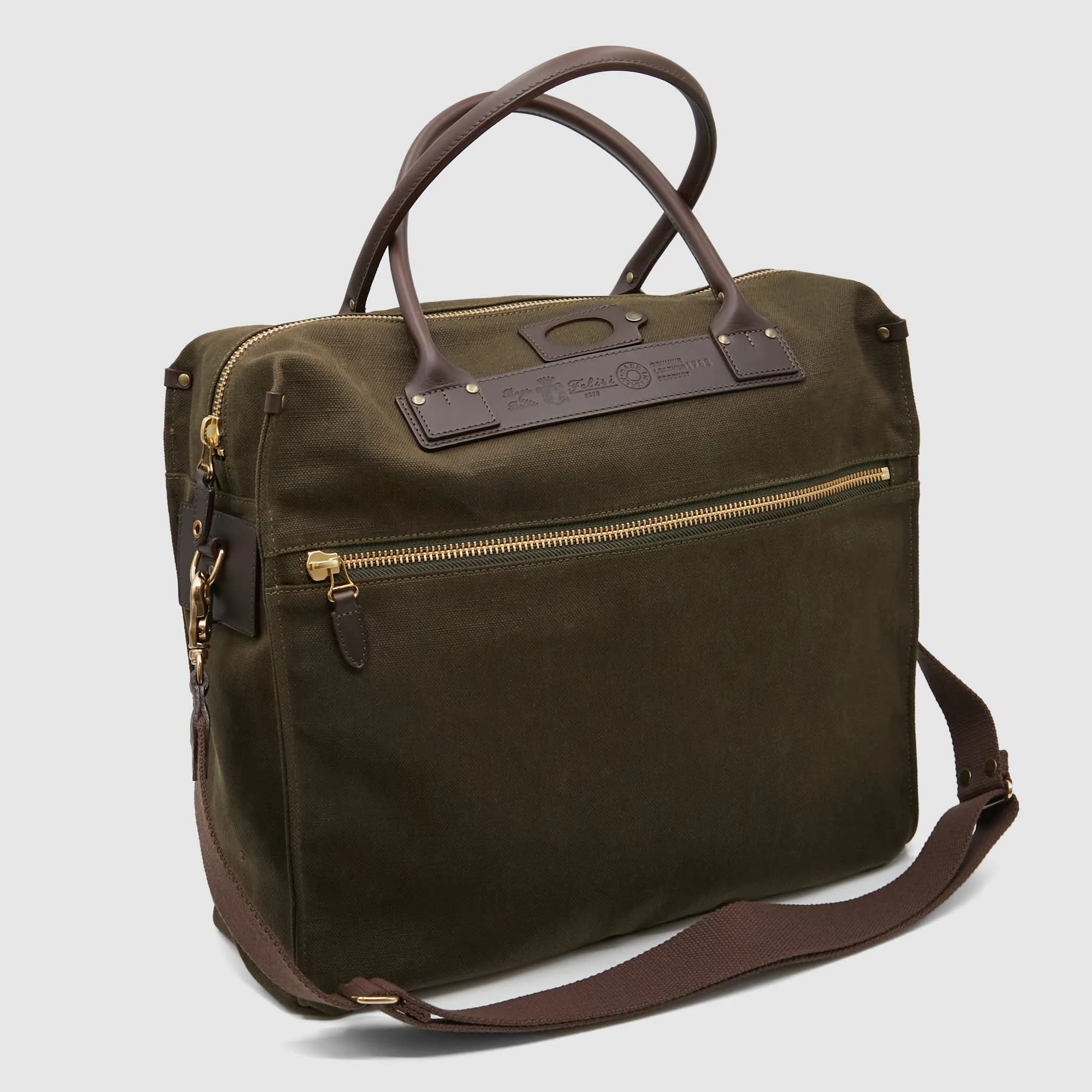 Felisi Canvas Double Carrying Briefcase sold by DeeCee style product image thumbnail 3