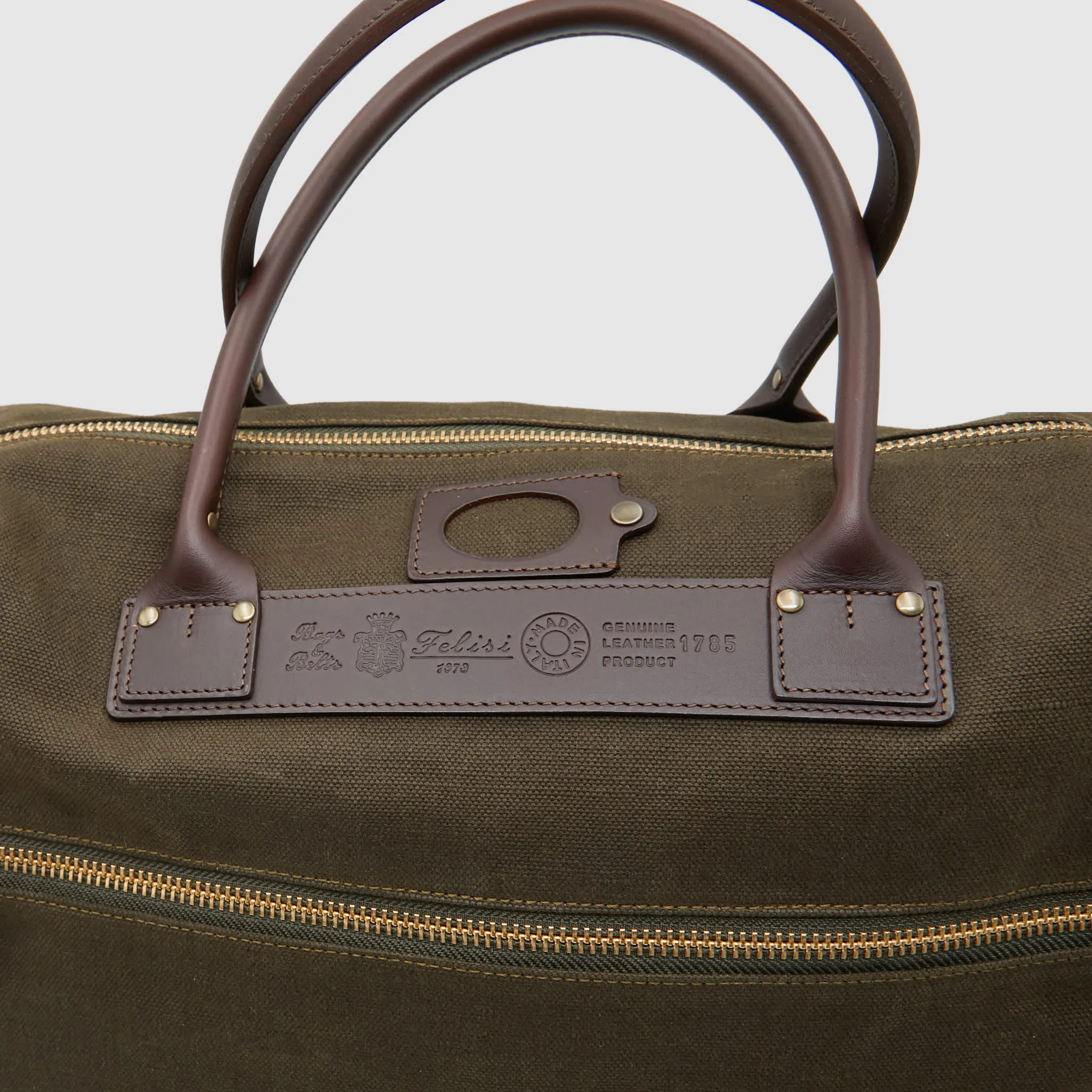 Felisi Canvas Double Carrying Briefcase sold by DeeCee style product image thumbnail 4