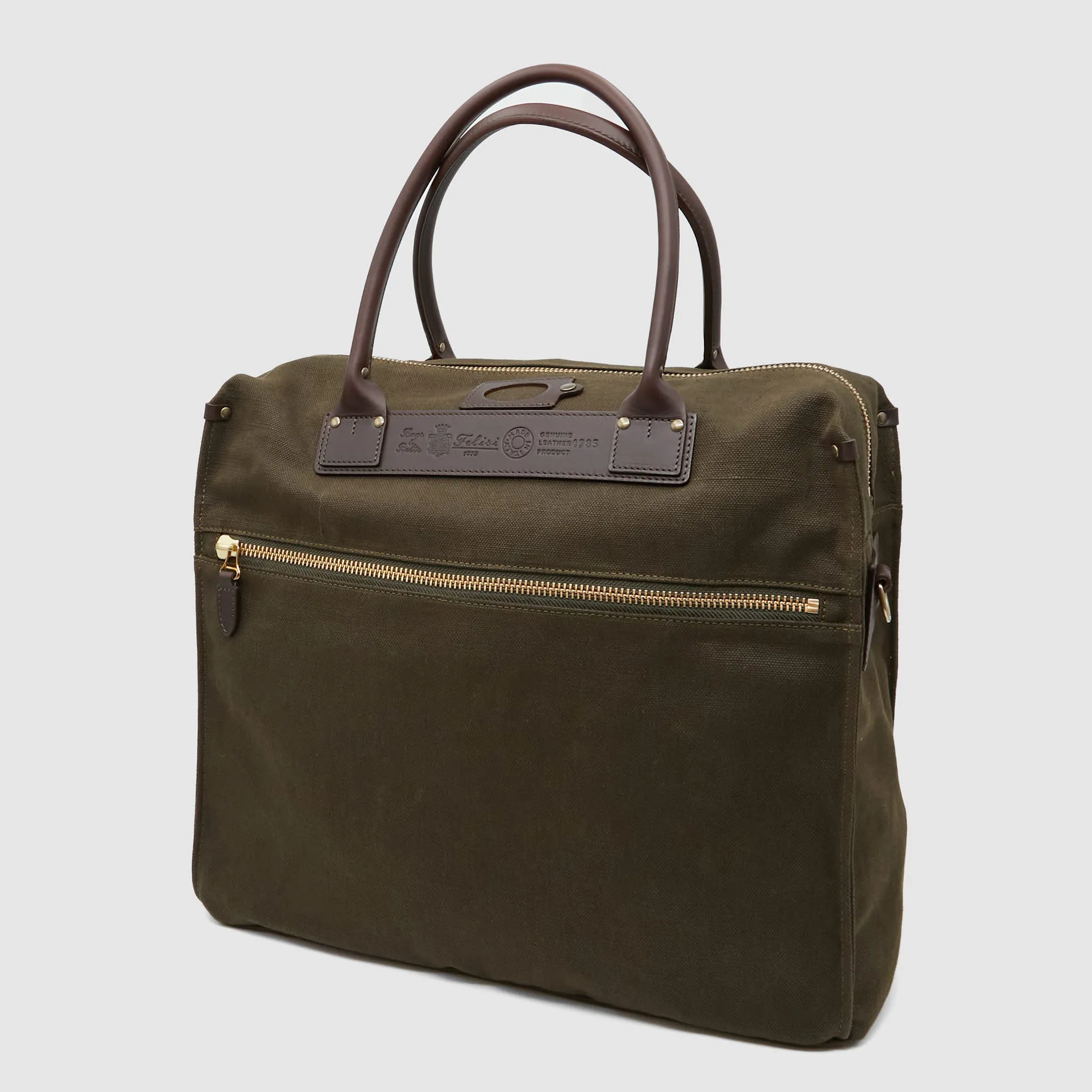 Felisi Canvas Double Carrying Briefcase sold by DeeCee style