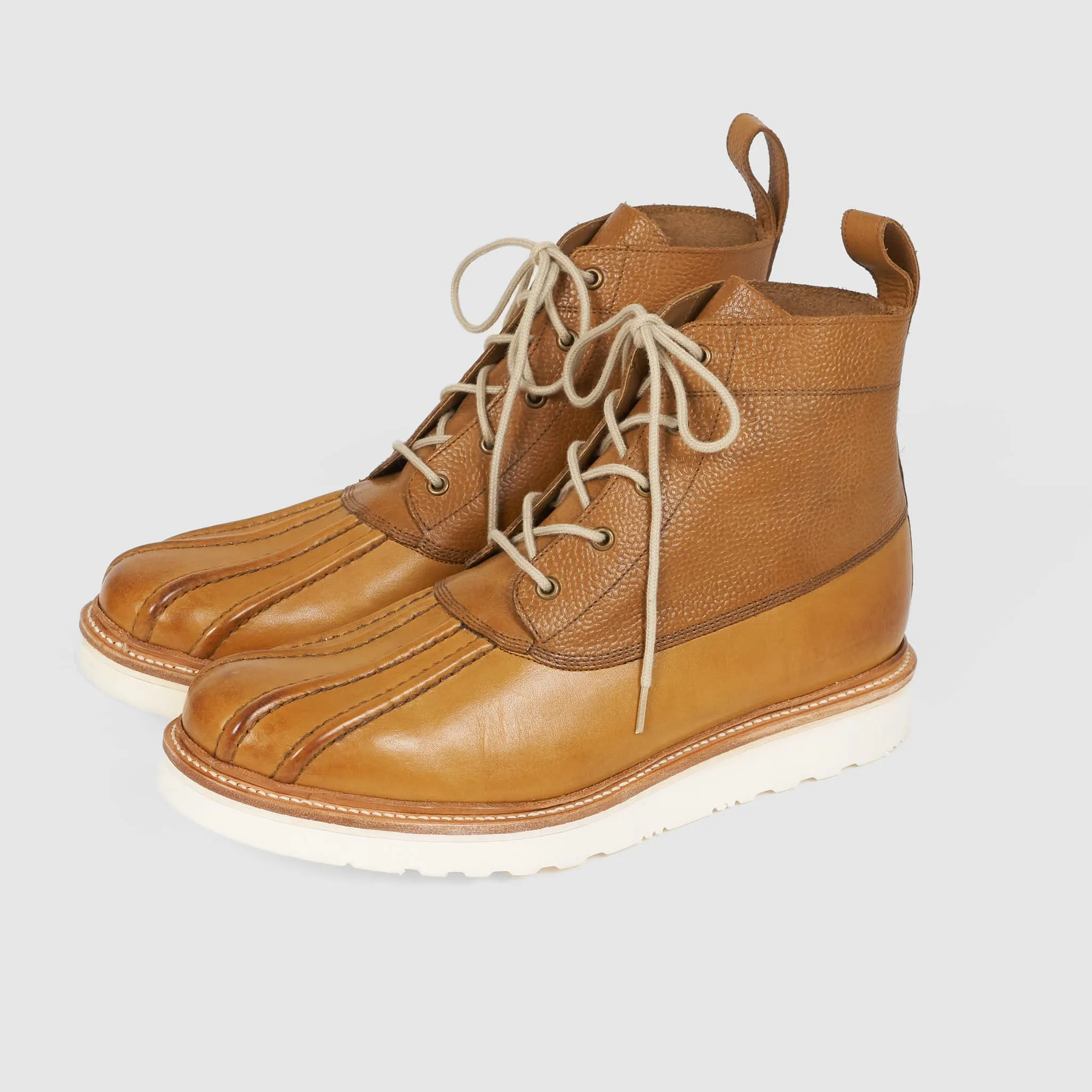 Grenson Leather Duck Boots sold by DeeCee style