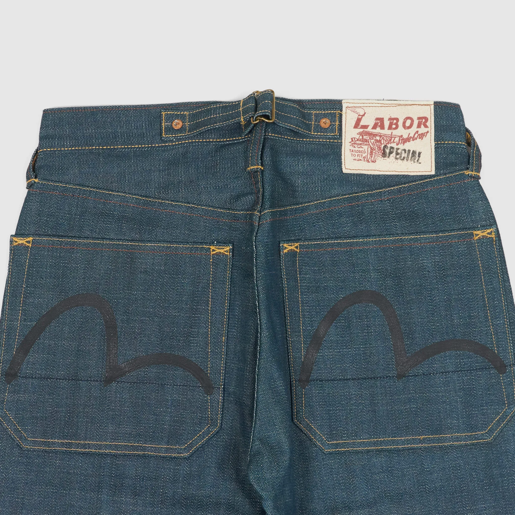 Evisu Broken Twill Denim Work Jeans sold by DeeCee style product image thumbnail 5