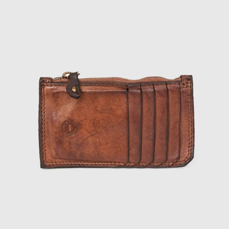 Campomaggi Soft Leather Cardholder With Coinpocket sold by DeeCee style