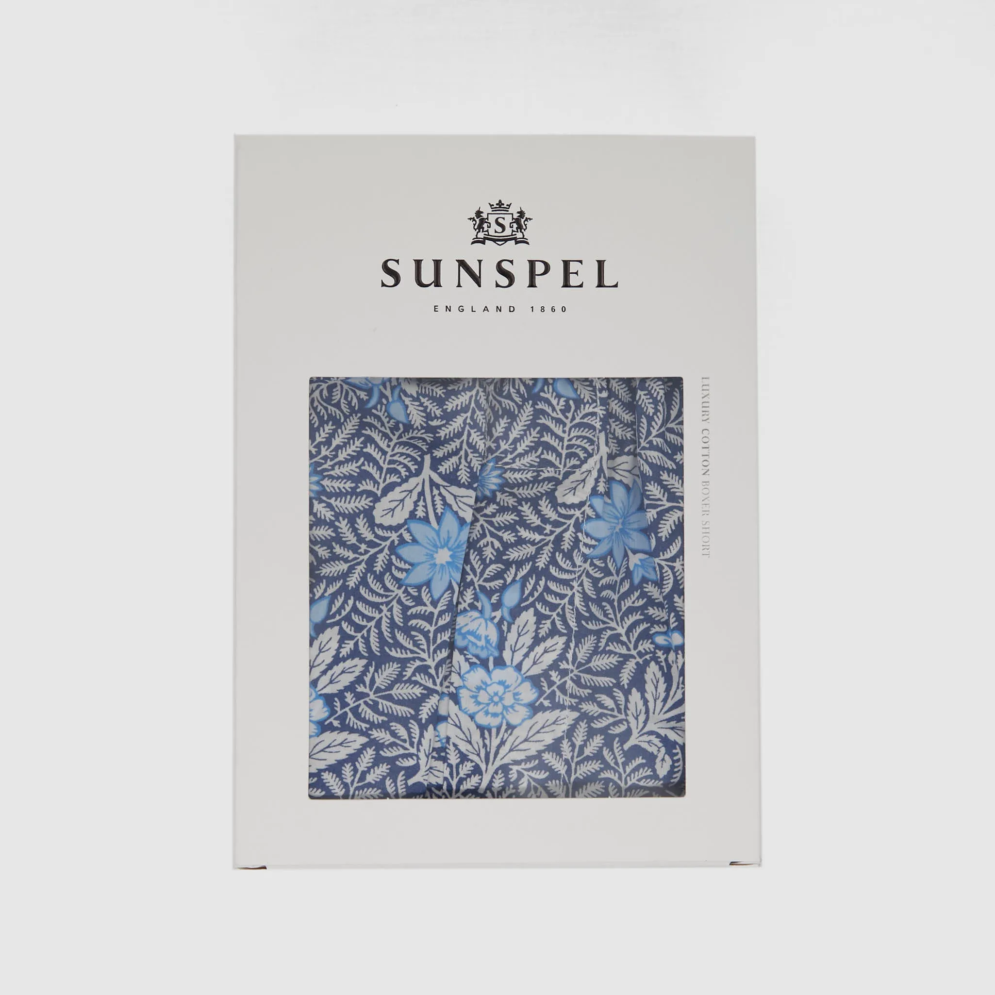 Sunspel Classic Liberty Blue Fern Boxers sold by DeeCee style product image thumbnail 2