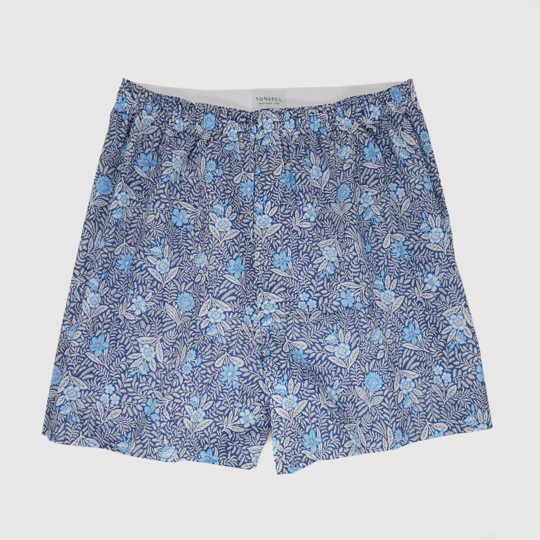 Sunspel Classic Liberty Blue Fern Boxers sold by DeeCee style