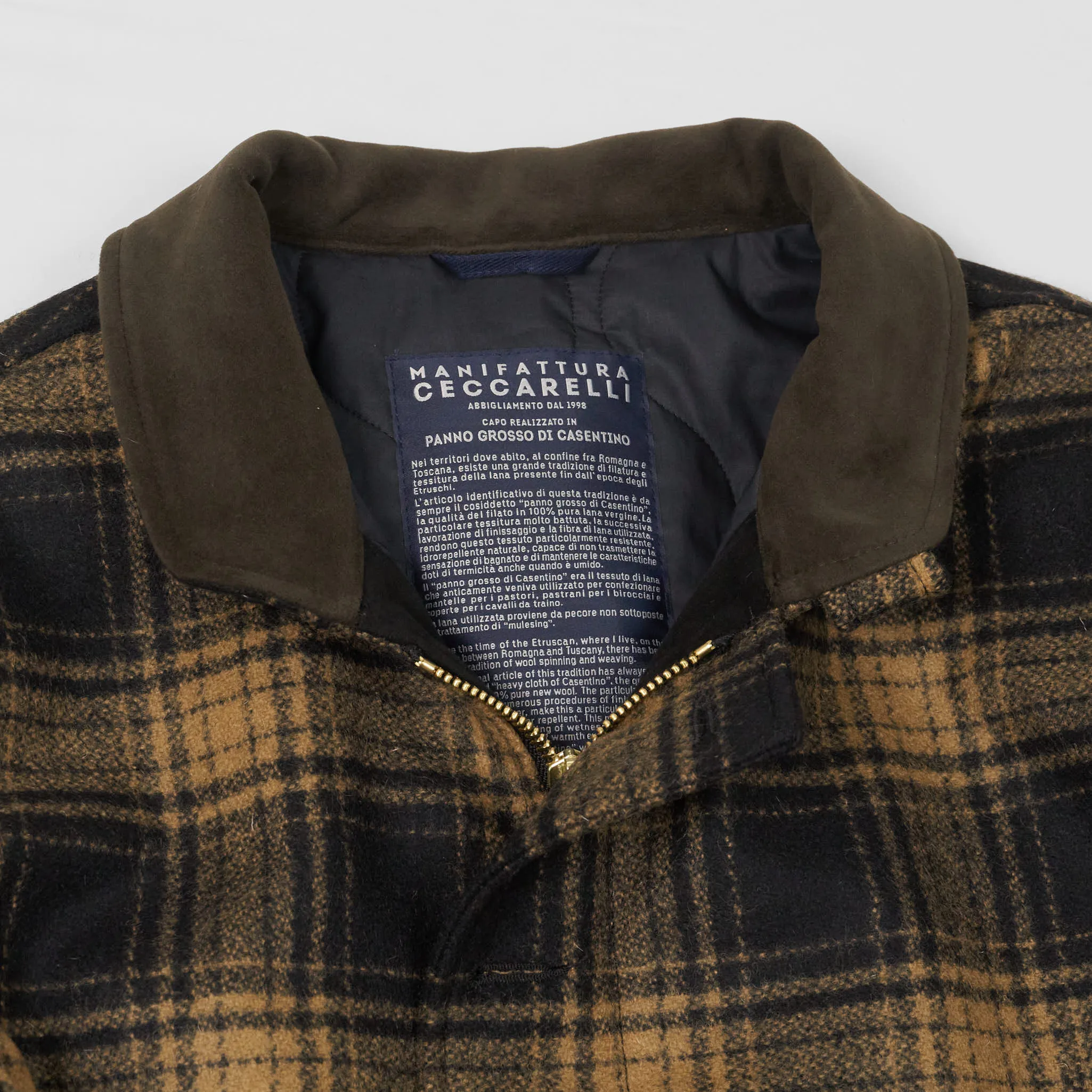 Manifattura Ceccarelli Wool Plaid N-1 Deck Jacket sold by DeeCee style product image thumbnail 4