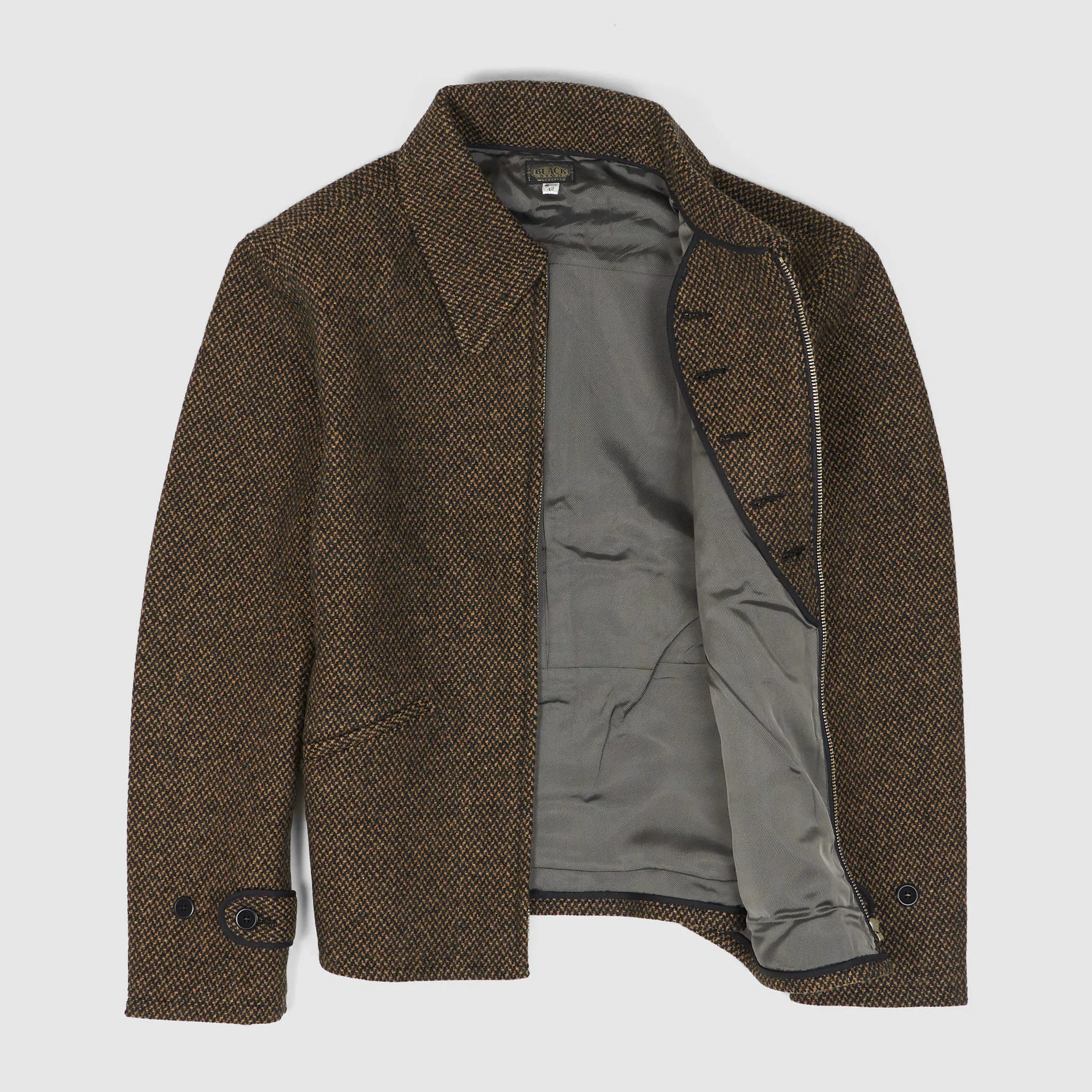 Black Sign 1930s Short Car Wind Block Jacket sold by DeeCee style product image thumbnail 2