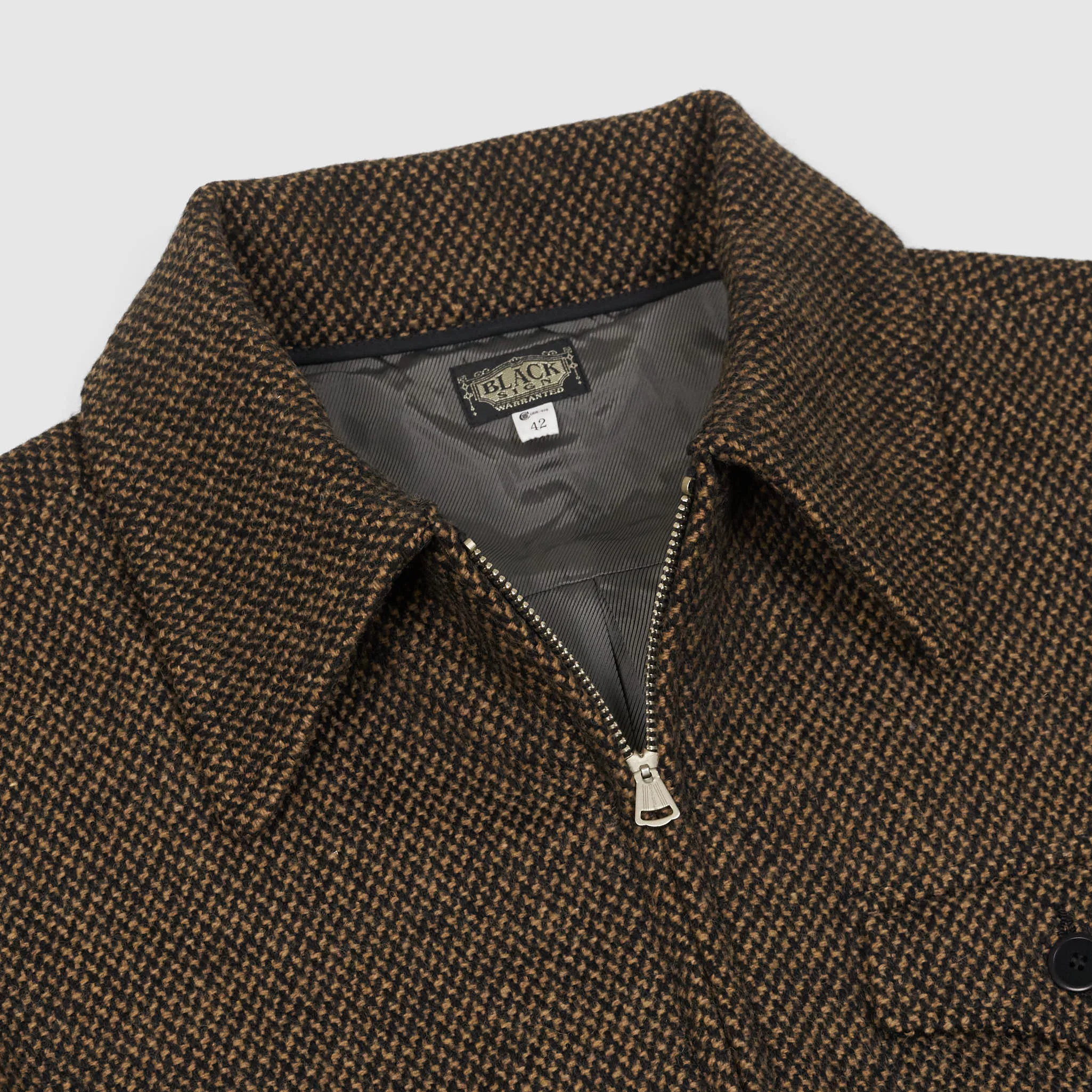 Black Sign 1930s Short Car Wind Block Jacket sold by DeeCee style product image thumbnail 4