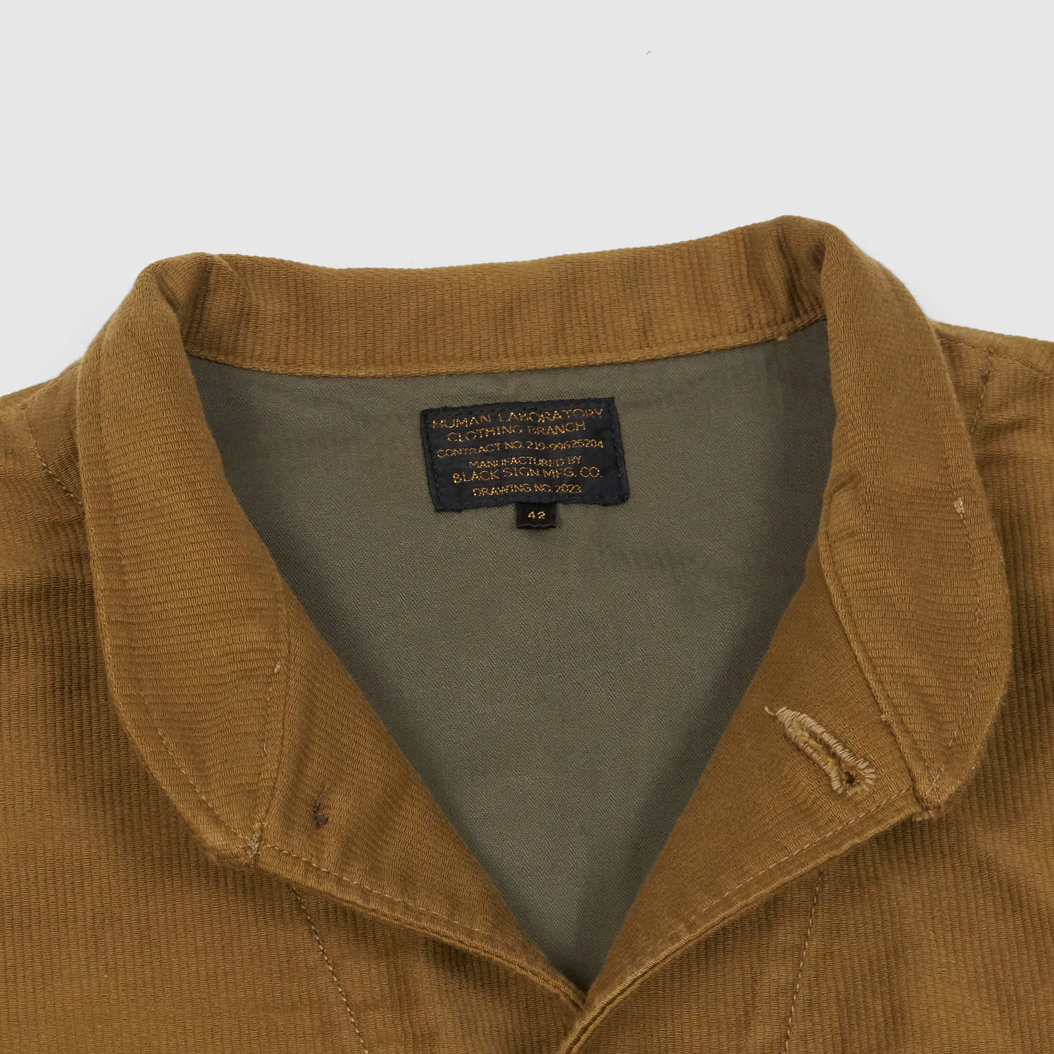 Black Sign 1930s Military Cord Vest sold by DeeCee style product image thumbnail 4