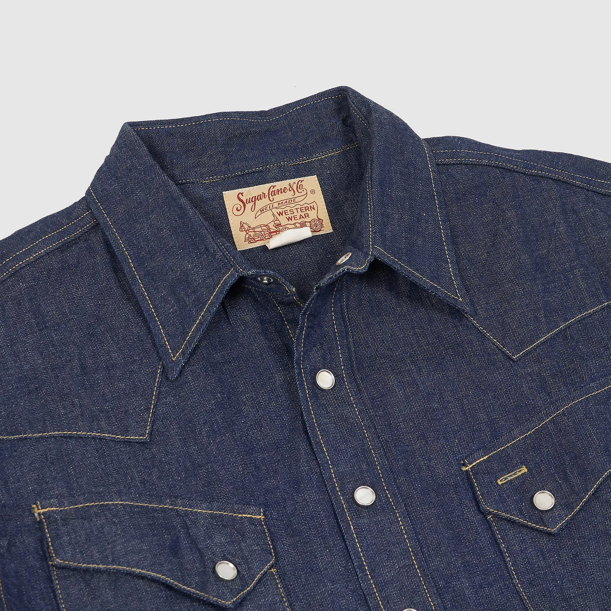 Sugar Cane Western Wear Denim Overshirt sold by DeeCee style product image thumbnail 3