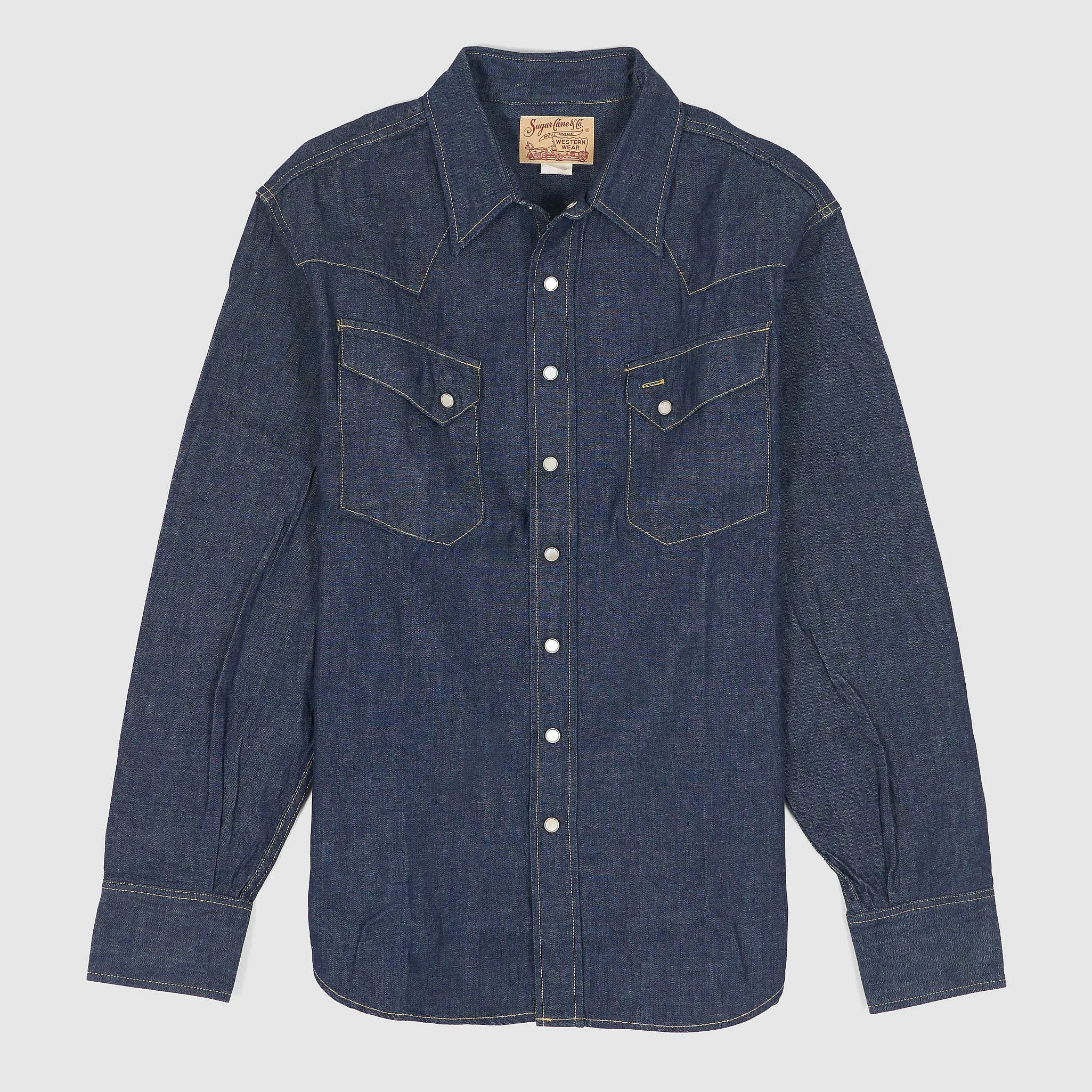 Sugar Cane Western Wear Denim Overshirt sold by DeeCee style